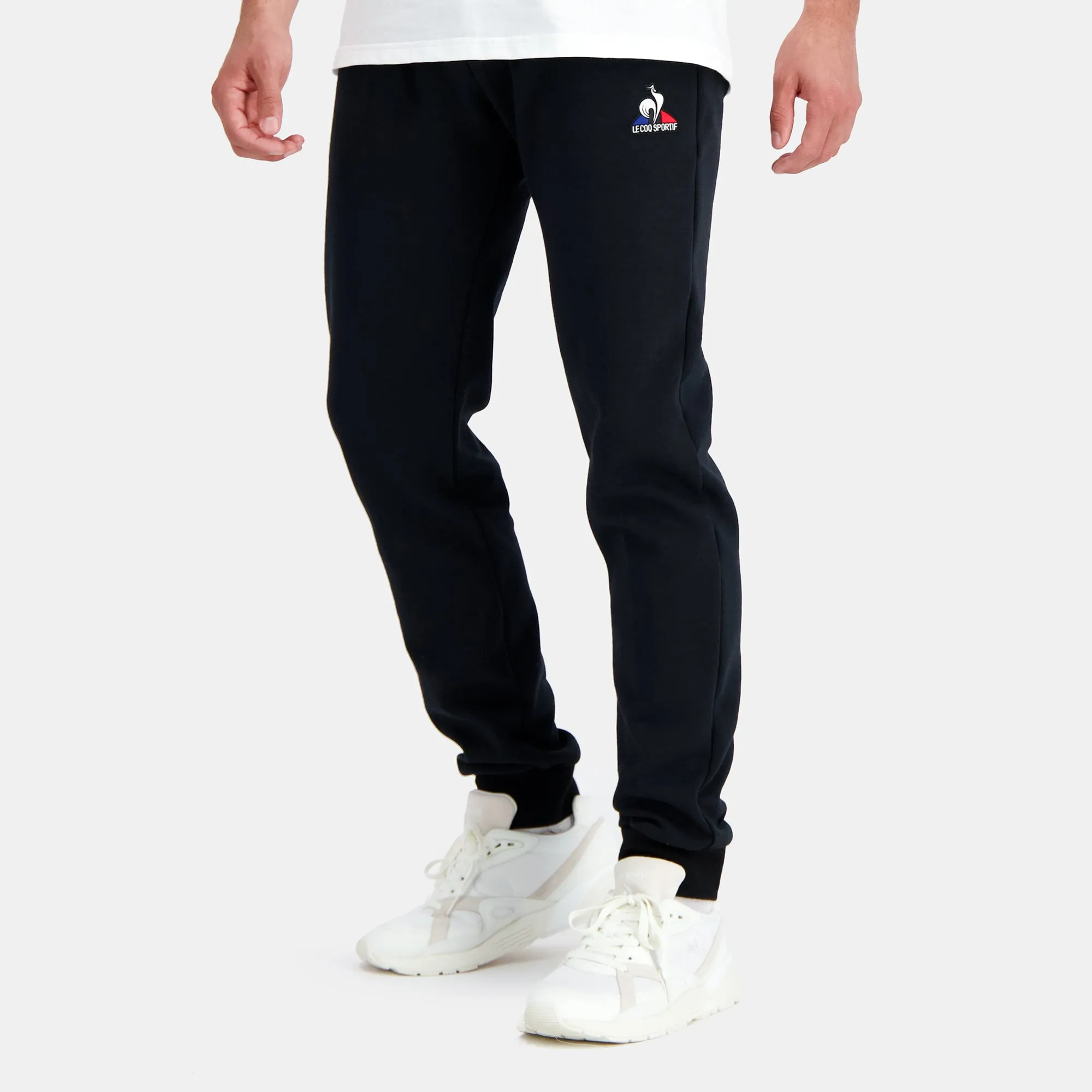 2310499-ESS Pant Slim N°1 M black | Pantalon Slim Homme sold by Le Coq Sportif