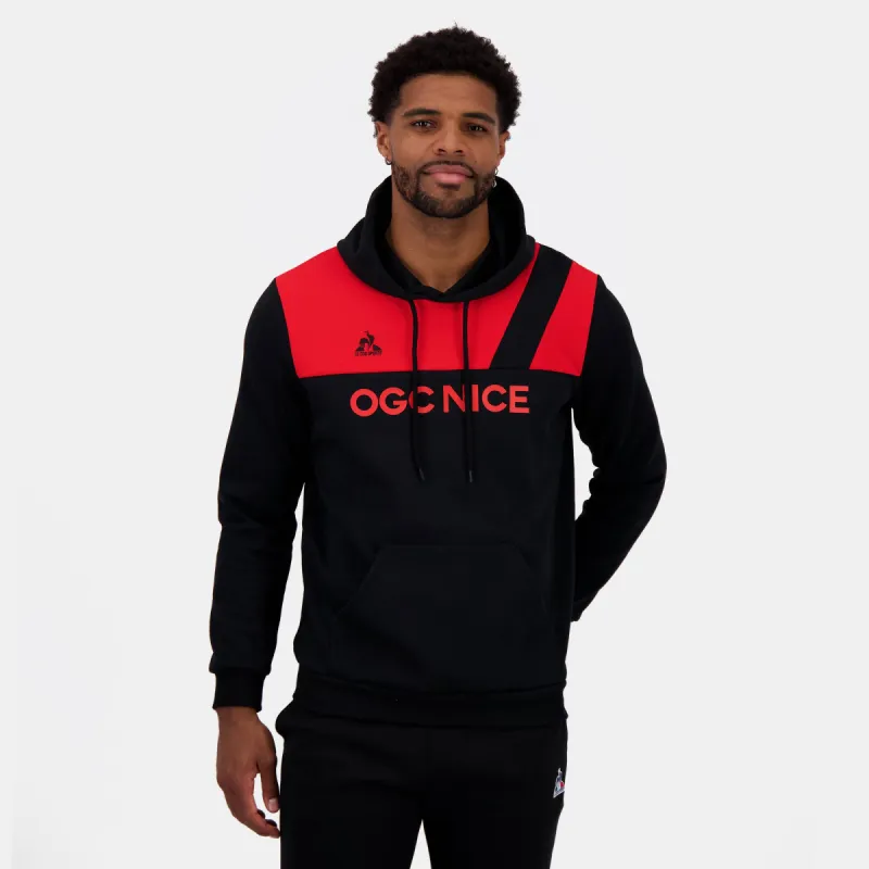 2423031-OGC NICE FANWEAR Hoody N°1 M black/red N | Sweat à capuche Homme sold by Le Coq Sportif