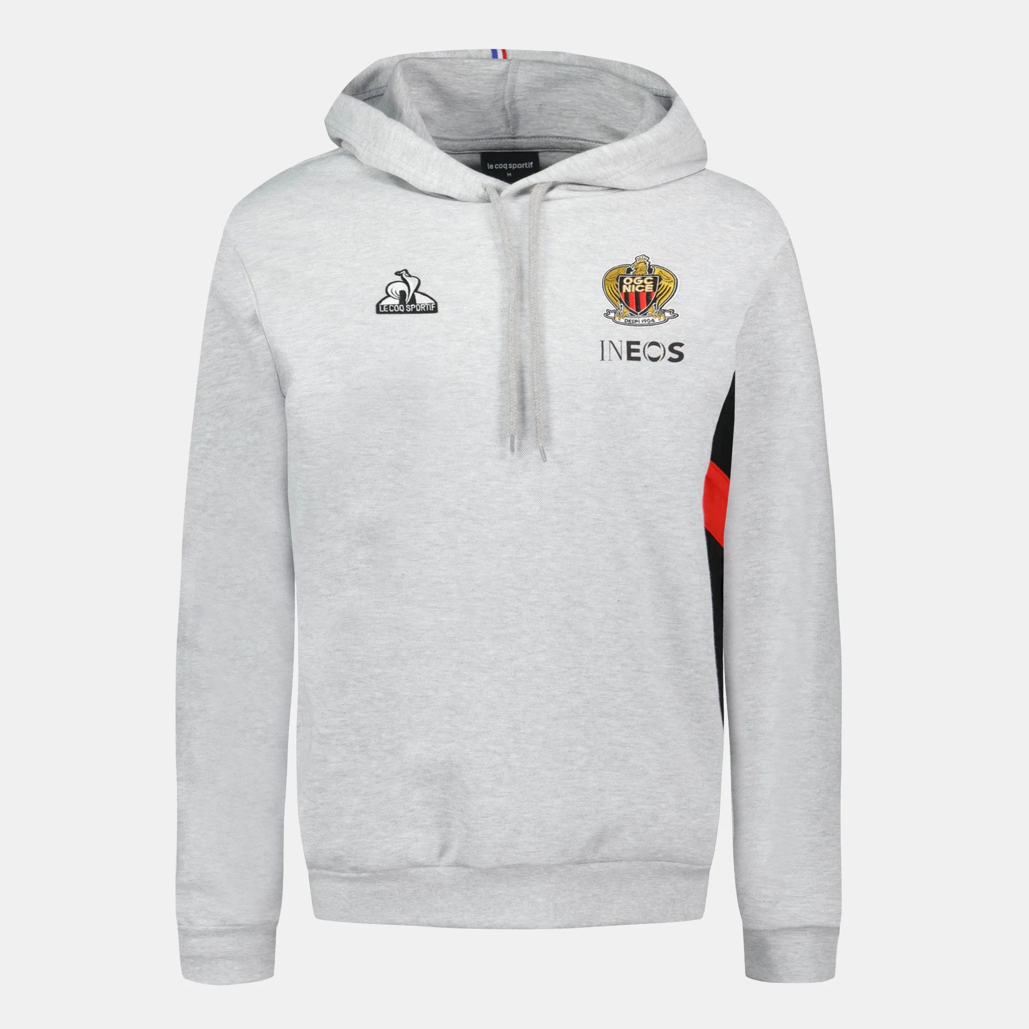 2421915-OGC NICE PRESENTATION Hoody N°2 M gris c | Sweat à capuche Unisexe sold by Le Coq Sportif product image thumbnail 2