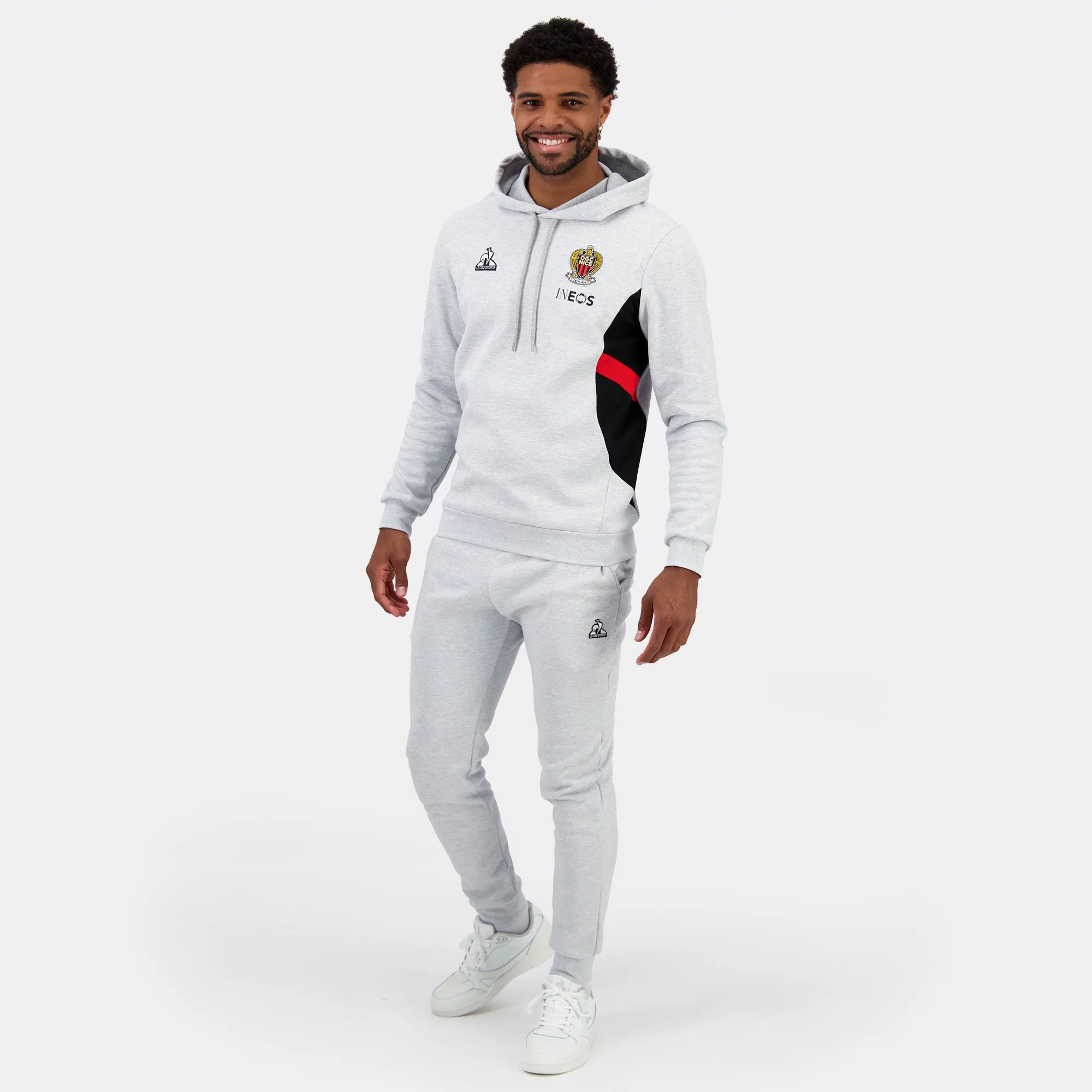 2421915-OGC NICE PRESENTATION Hoody N°2 M gris c | Sweat à capuche Unisexe sold by Le Coq Sportif product image thumbnail 5