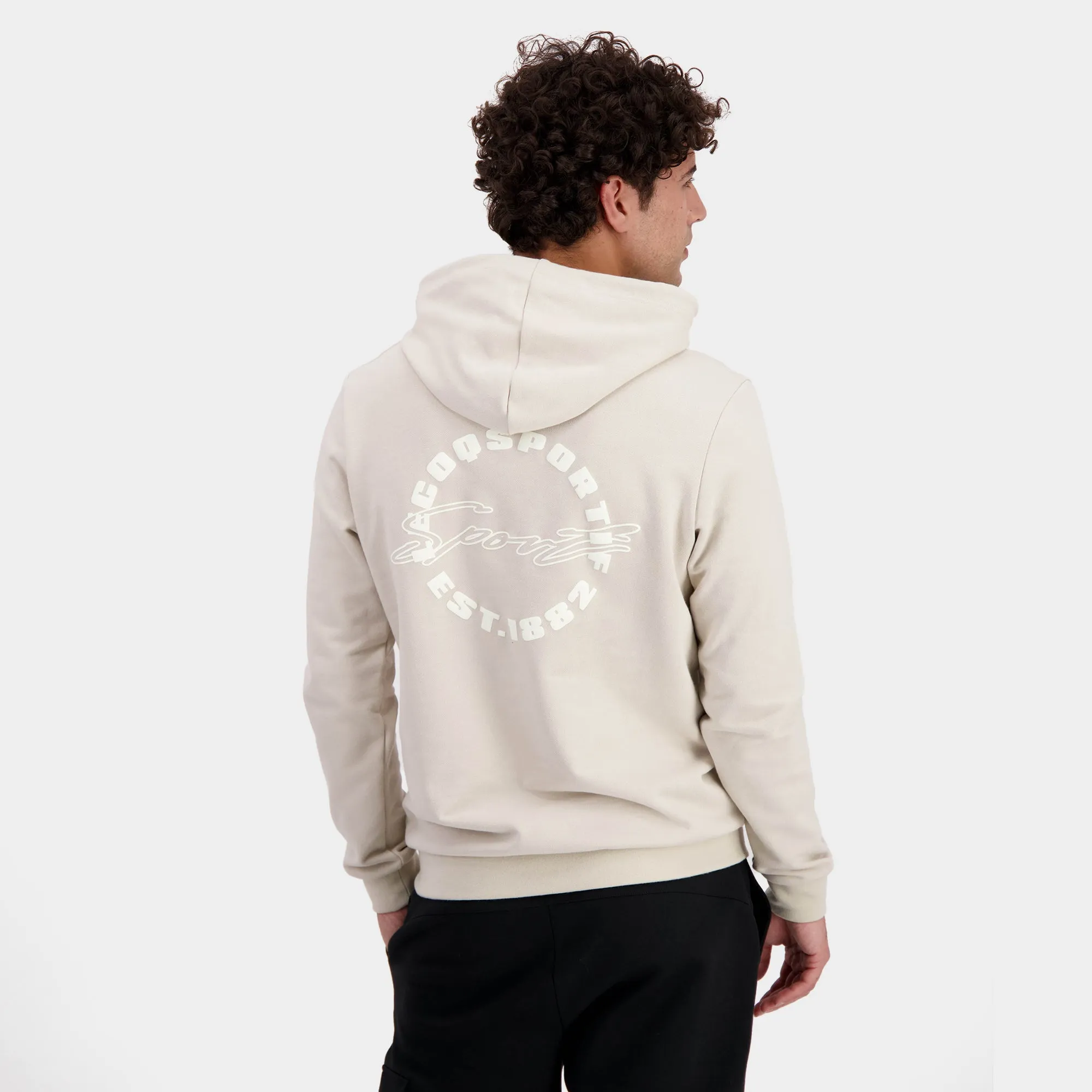 2422267-CONTEMPORAIN Hoody N°1 M peyote | Sweat à capuche Homme sold by Le Coq Sportif product image thumbnail 4