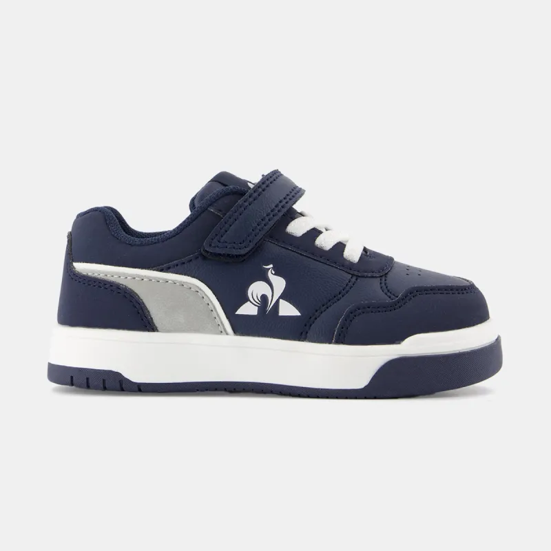 2422710-LCS COURT BREAKER INF moonlit ocean/silv | Chaussures bleues marine COURT BREAKER bébé sold by Le Coq Sportif