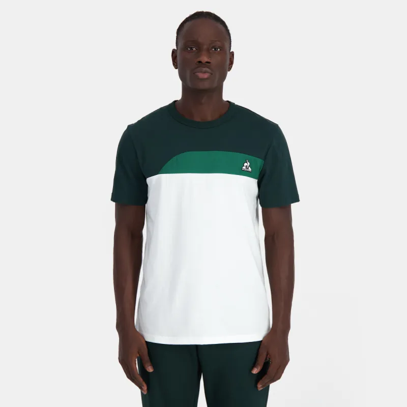 2410194-SAISON 2 Tee SS N°2 M scarab/n.o.w | T-shirt Unisexe sold by Le Coq Sportif