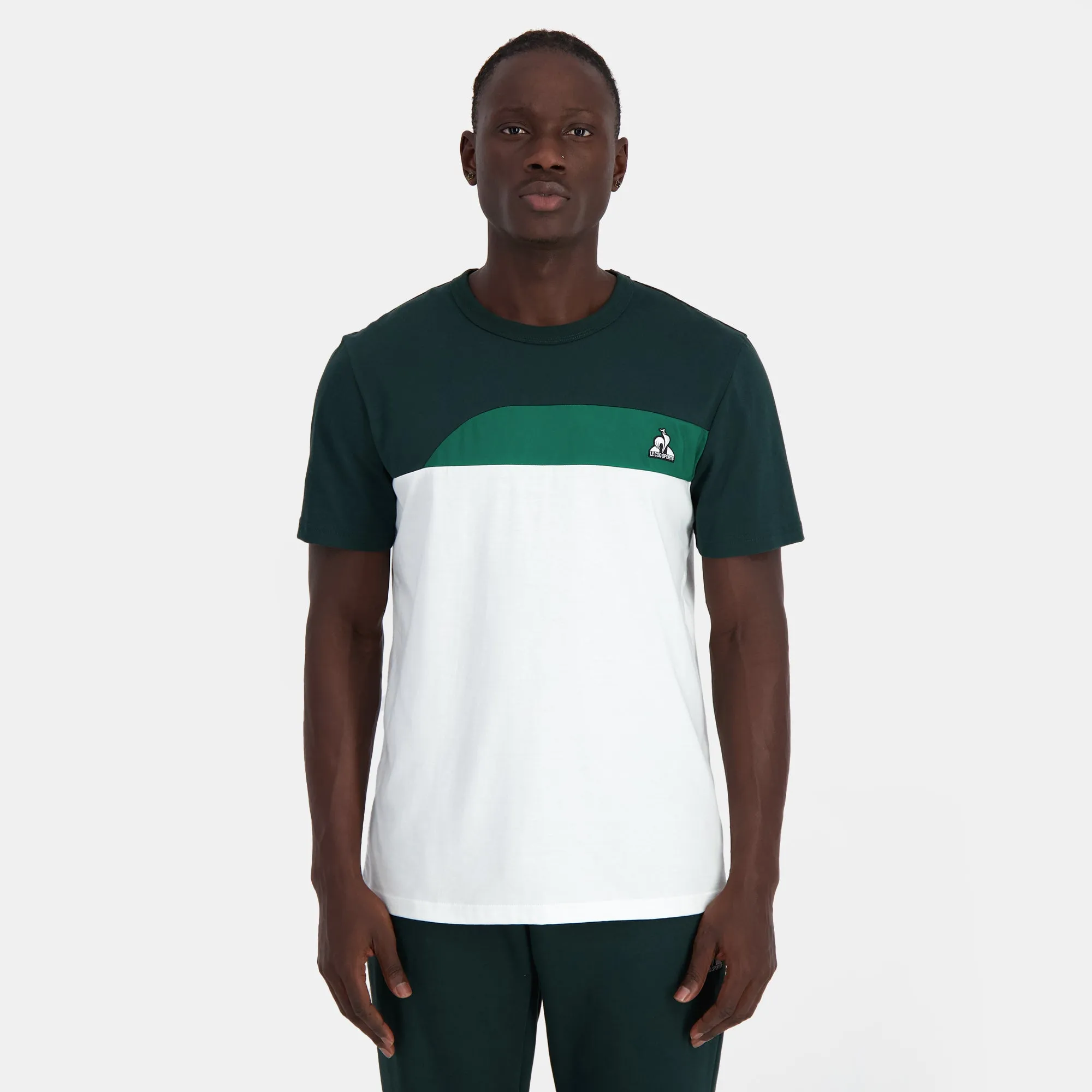 2410194-SAISON 2 Tee SS N°2 M scarab/n.o.w | T-shirt Unisexe sold by Le Coq Sportif