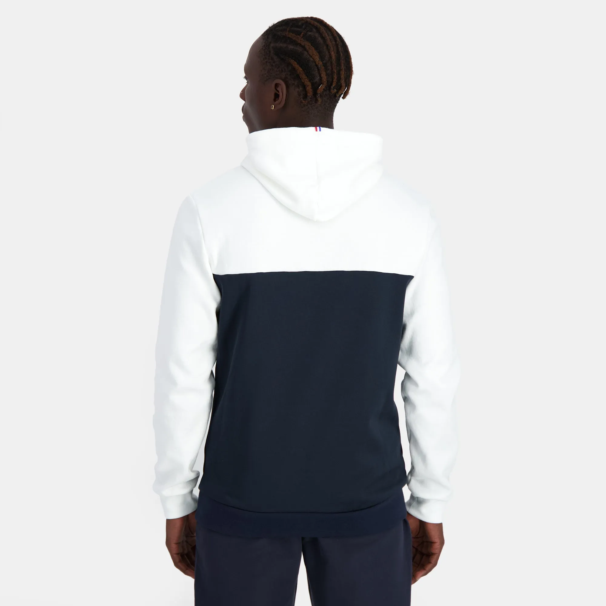 2410196-SAISON 2 Hoody N°1 M n.o.w/sky captain | Sweat à capuche Unisexe sold by Le Coq Sportif product image thumbnail 4