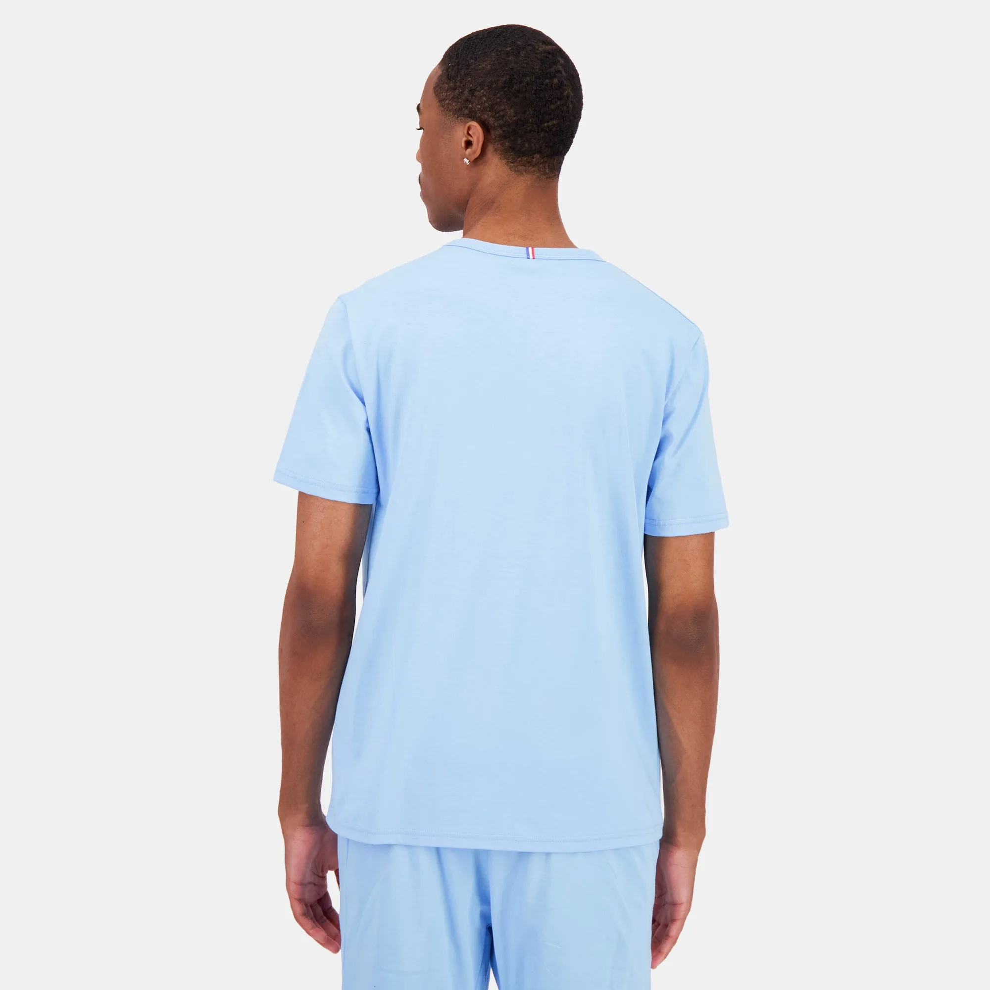 2423173-MONOCHROME Tee SS N°3 M baltic sea | T-shirt bleu ciel Homme sold by Le Coq Sportif product image thumbnail 4