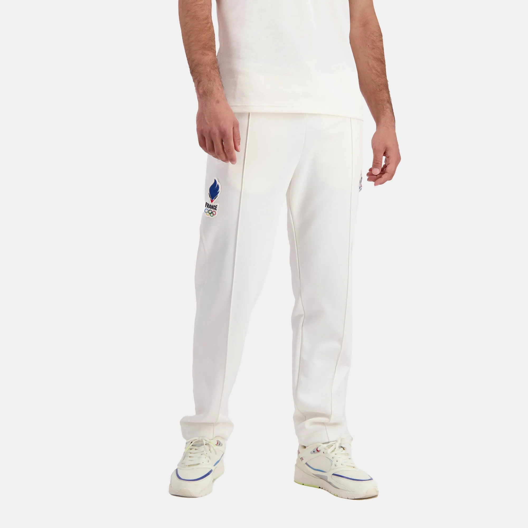 2410061-EFRO 24 Pant N°2 M écru | Pantalon de Podium Équipe de France Homme sold by Le Coq Sportif