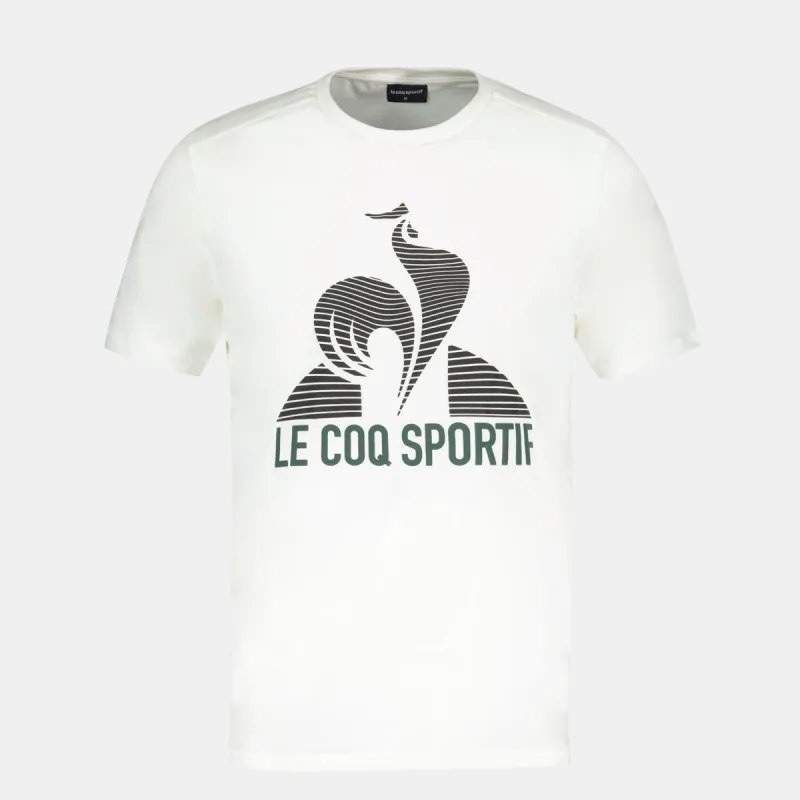 2421454-TENNIS FANWEAR Tee SS 24 N°1 M marshmal | T-shirt Homme sold by Le Coq Sportif
