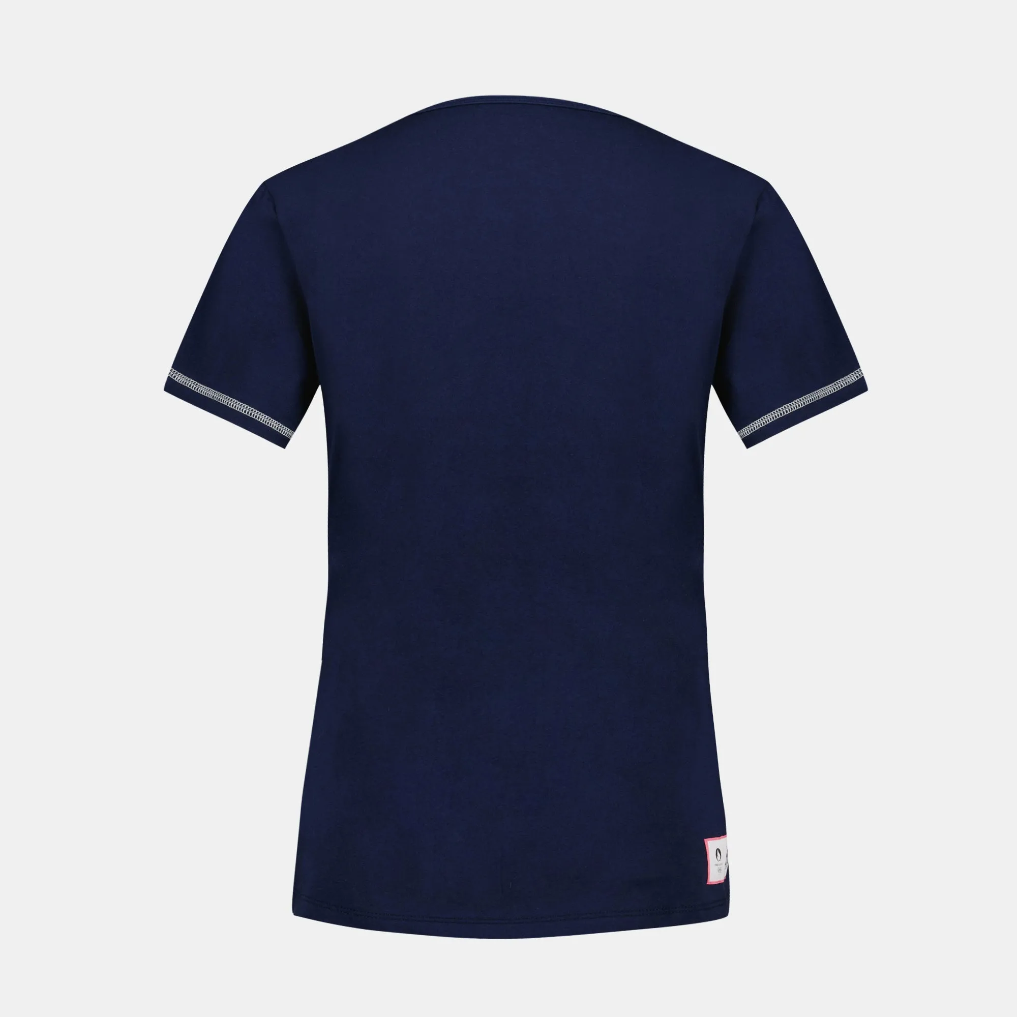 2410584-GRAPHIC P24 Tee SS Col V N°1 W bleu nuit | T-shirt Femme sold by Le Coq Sportif product image thumbnail 3