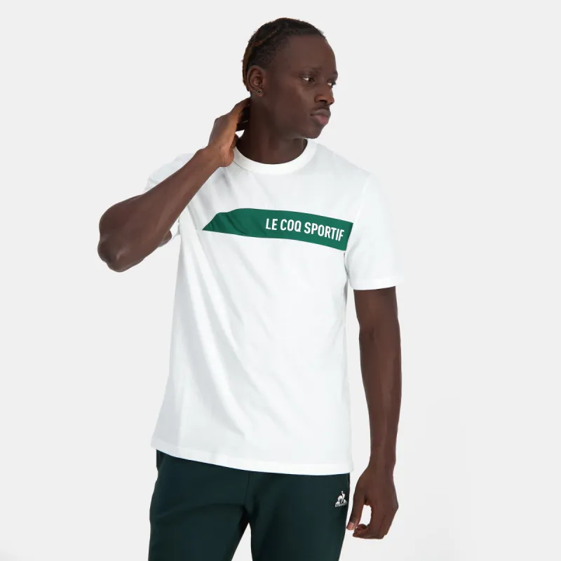 2410193-SAISON 2 Tee SS N°1 M new optical white | T-shirt Unisexe sold by Le Coq Sportif