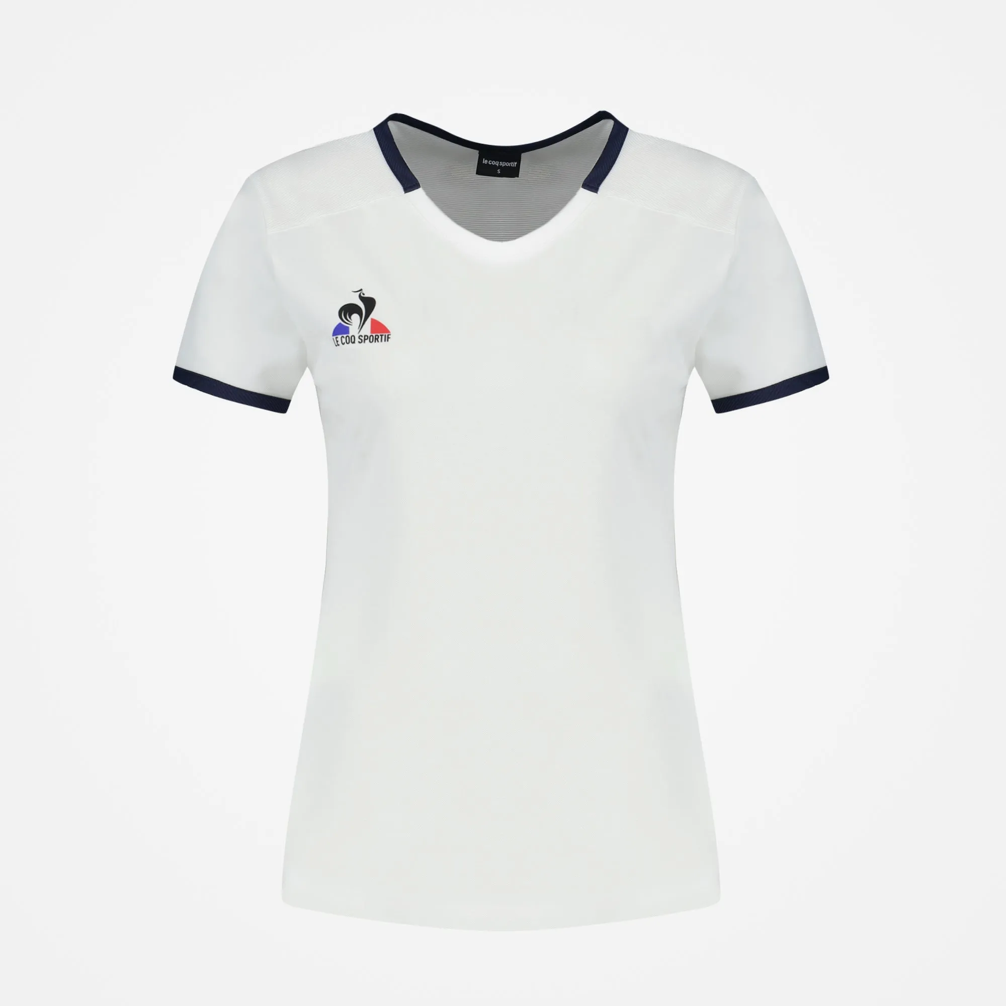 2320148-TENNIS Tee SS N°2 W new optical white/dr | T-shirt Femme sold by Le Coq Sportif
