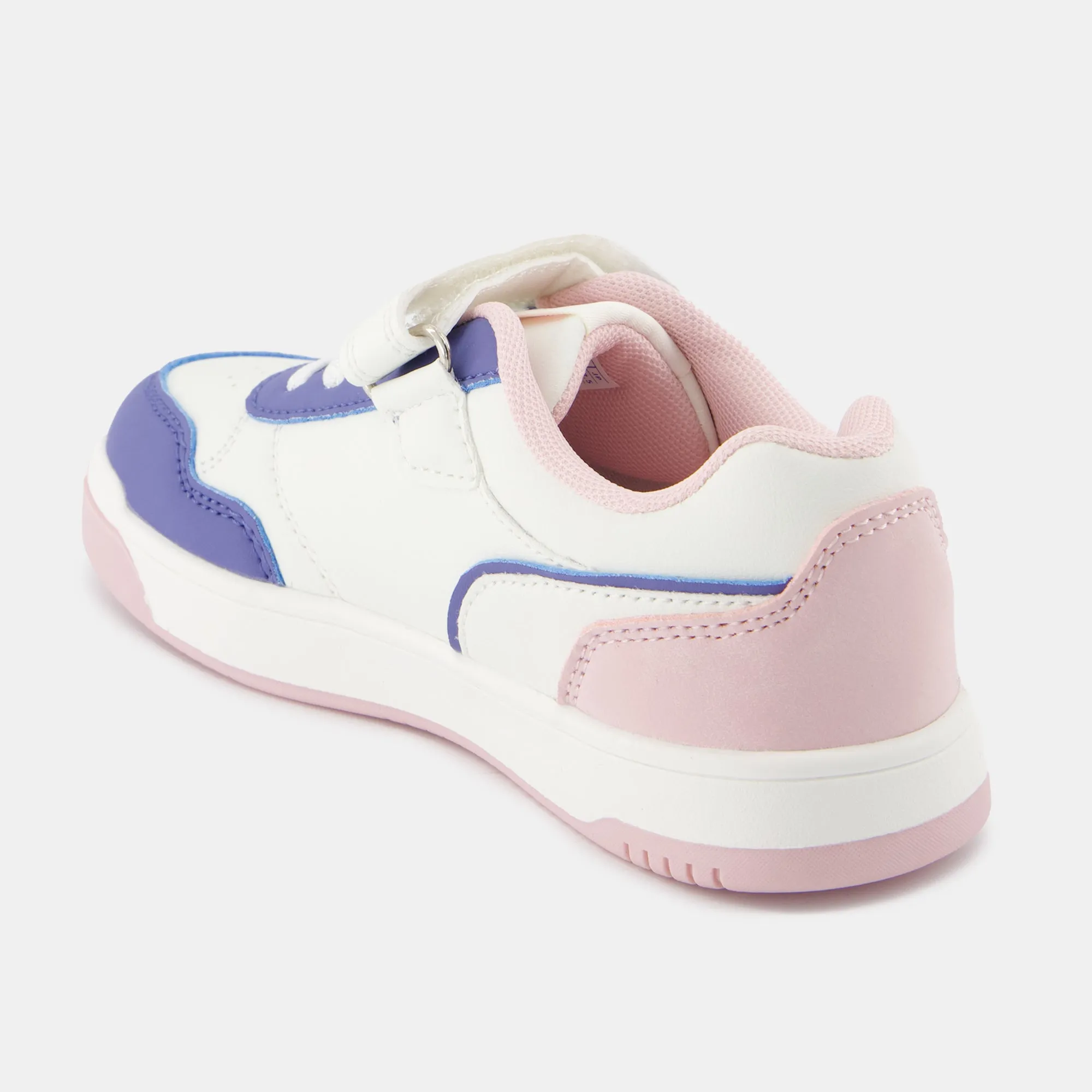 2422707-LCS COURT BREAKER GIRL PS optical white/ | Chaussures à scratch roses COURT BREAKER enfant sold by Le Coq Sportif product image thumbnail 3