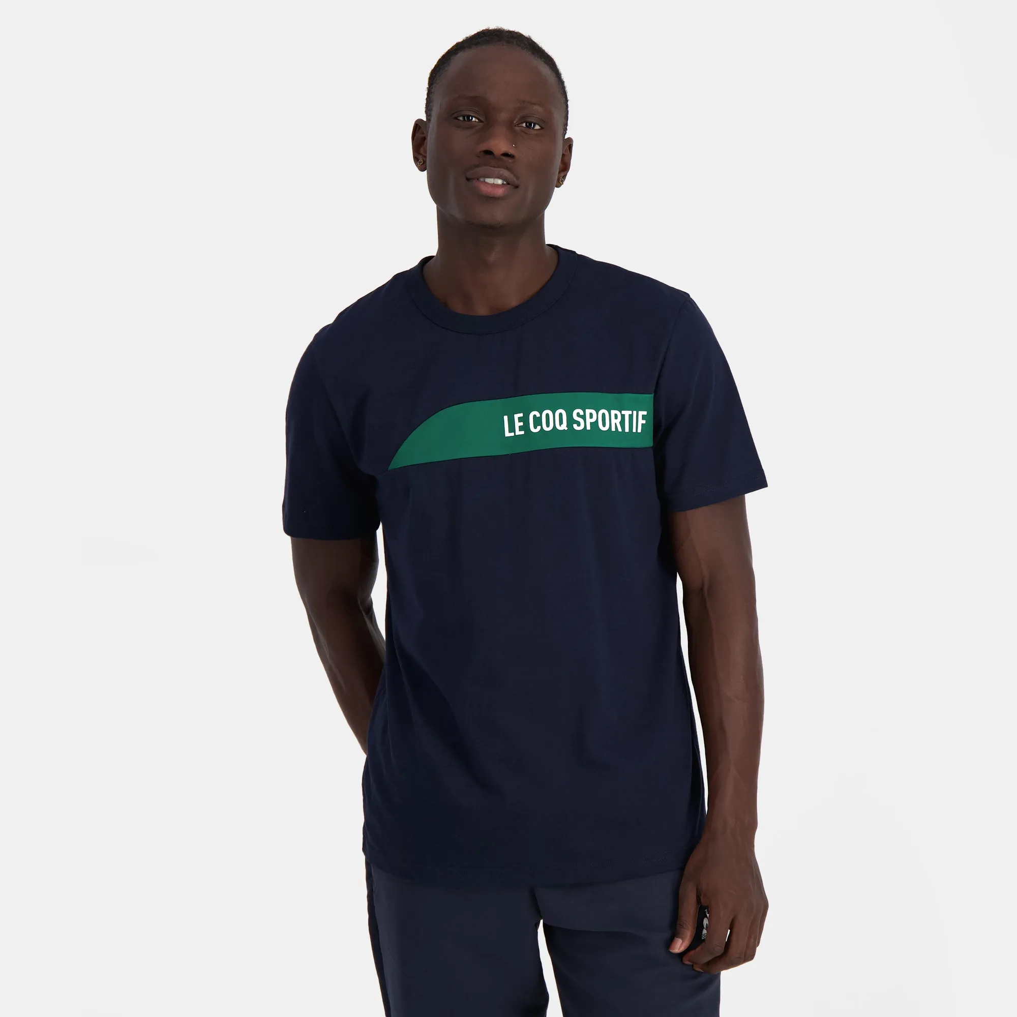 2410192-SAISON 2 Tee SS N°1 M sky captain | T-shirt Unisexe sold by Le Coq Sportif