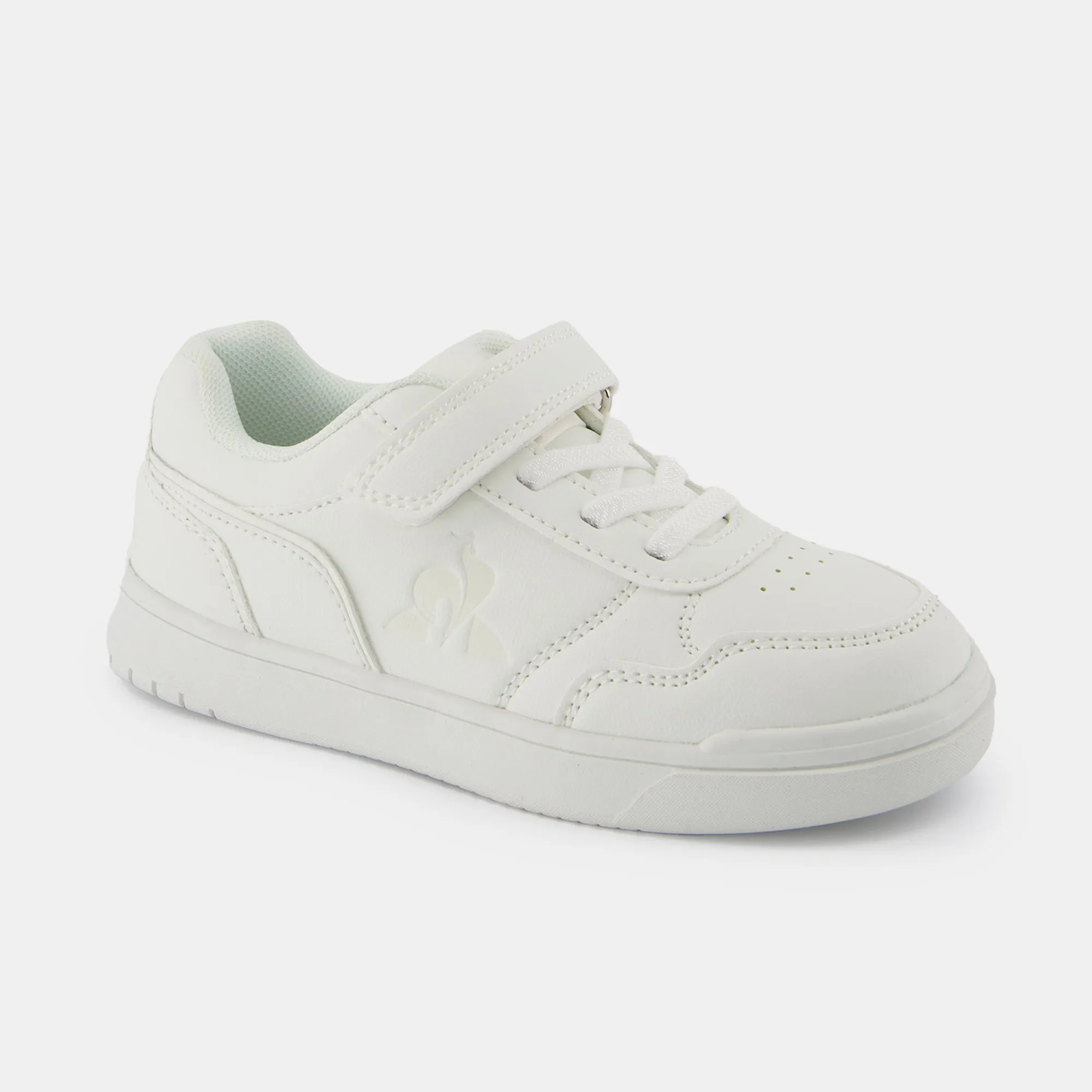 2422701-LCS COURT BREAKER PS optical white: | Chaussures à scratch blanches COURT BREAKER enfant sold by Le Coq Sportif product image thumbnail 2