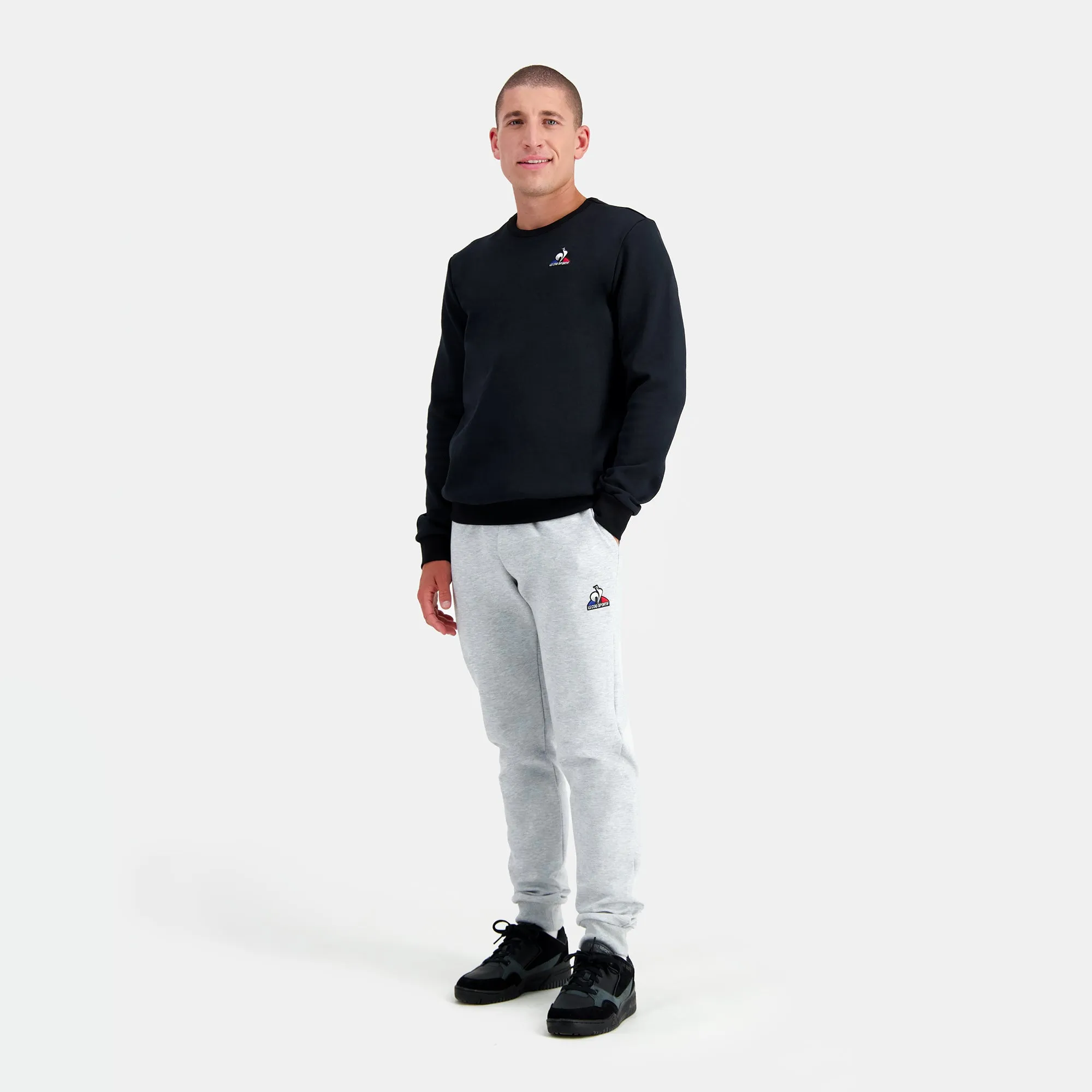 2310557-ESS Crew Sweat N°4 M black | Sweat col rond Homme sold by Le Coq Sportif product image thumbnail 5