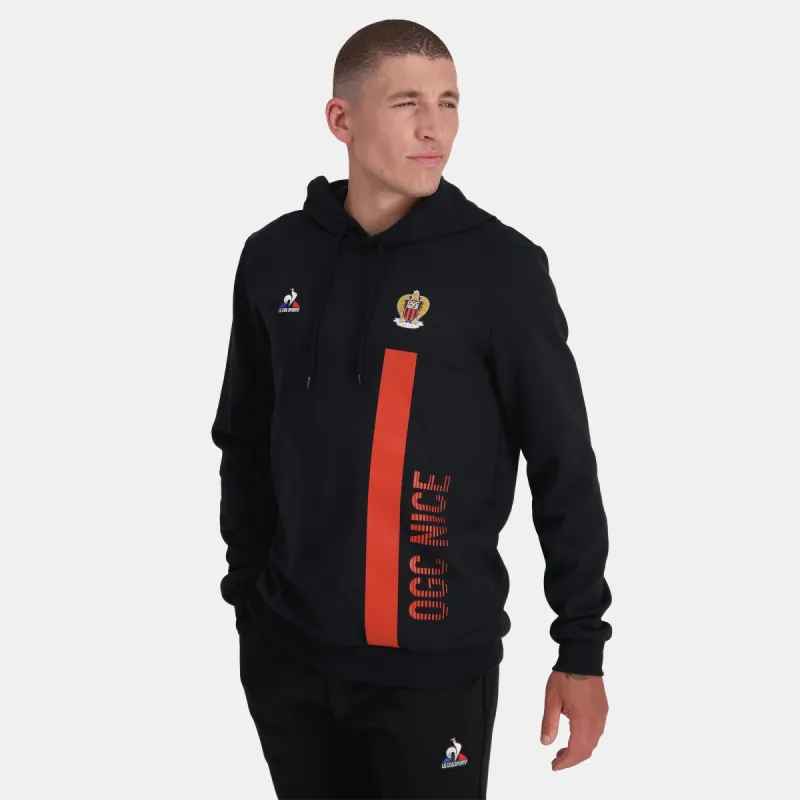 2321042-OGC NICE FANWEAR Hoody N°1 M black/red N | Sweat à capuche Homme sold by Le Coq Sportif