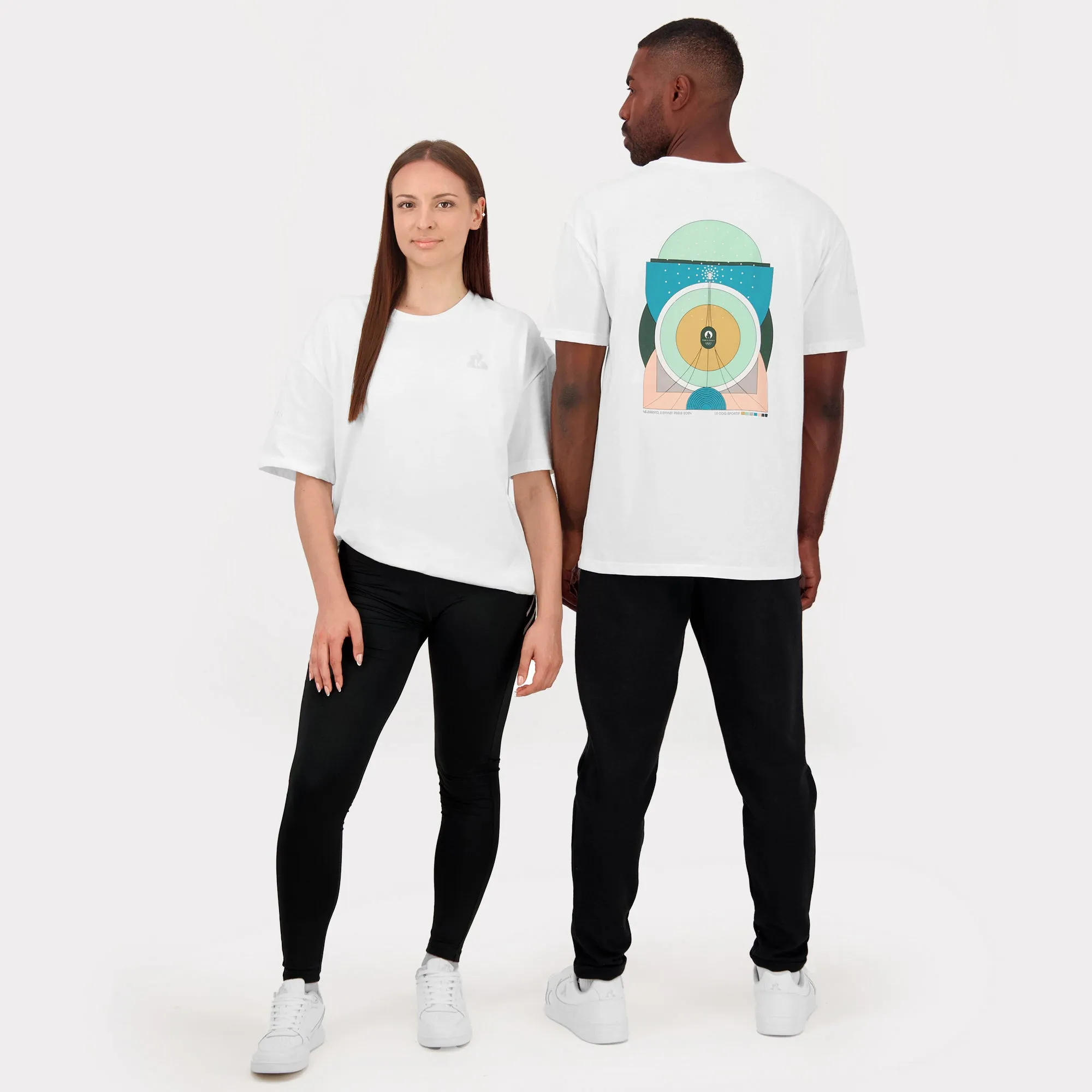 2411084-P24 QUARTIER DES JEUX Tee SS N°1 M new o | T-shirt capsule Tour Eiffel Unisexe sold by Le Coq Sportif product image thumbnail 4