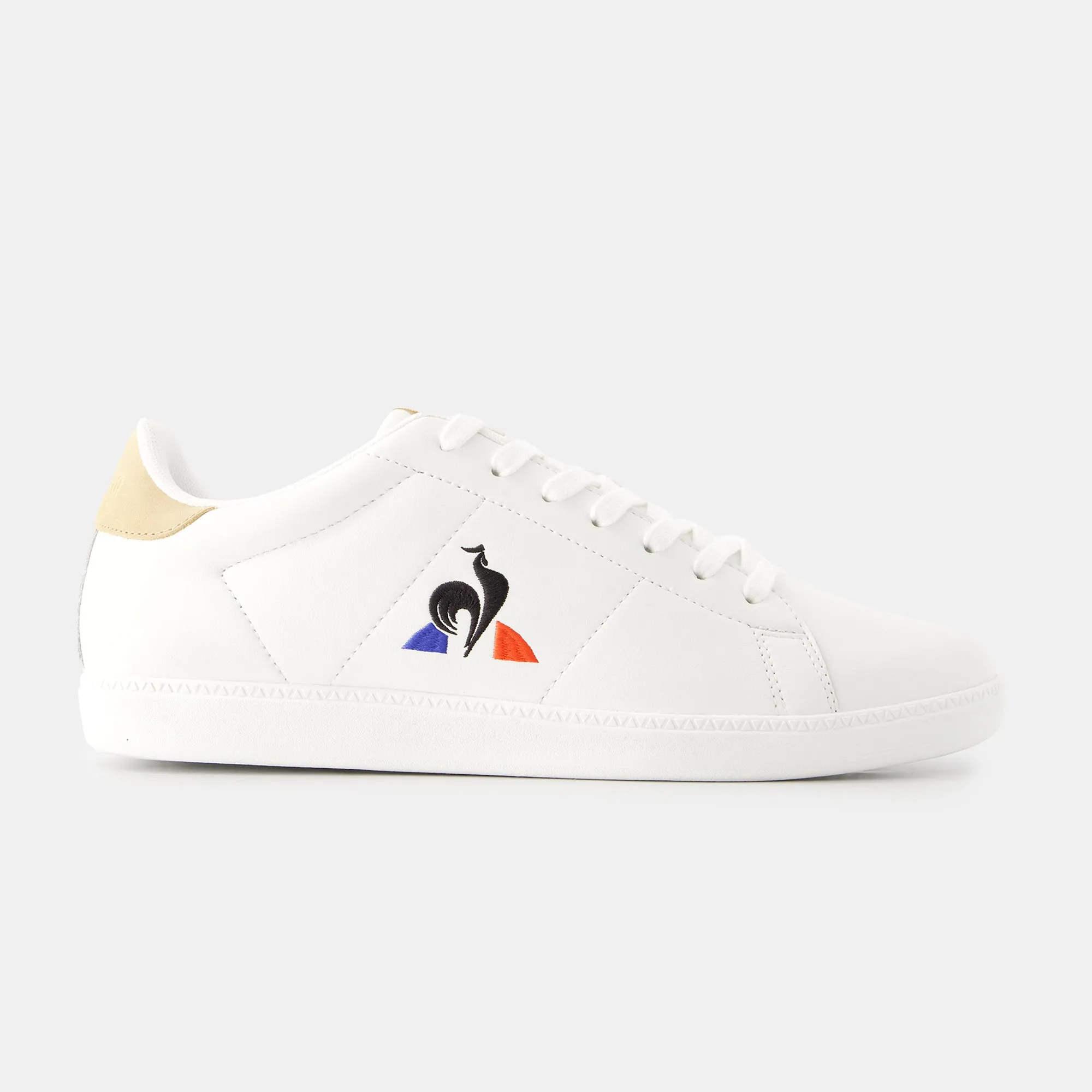 2410698-COURTSET_2 optical white/tan | Chaussures COURTSET_2 Homme sold by Le Coq Sportif