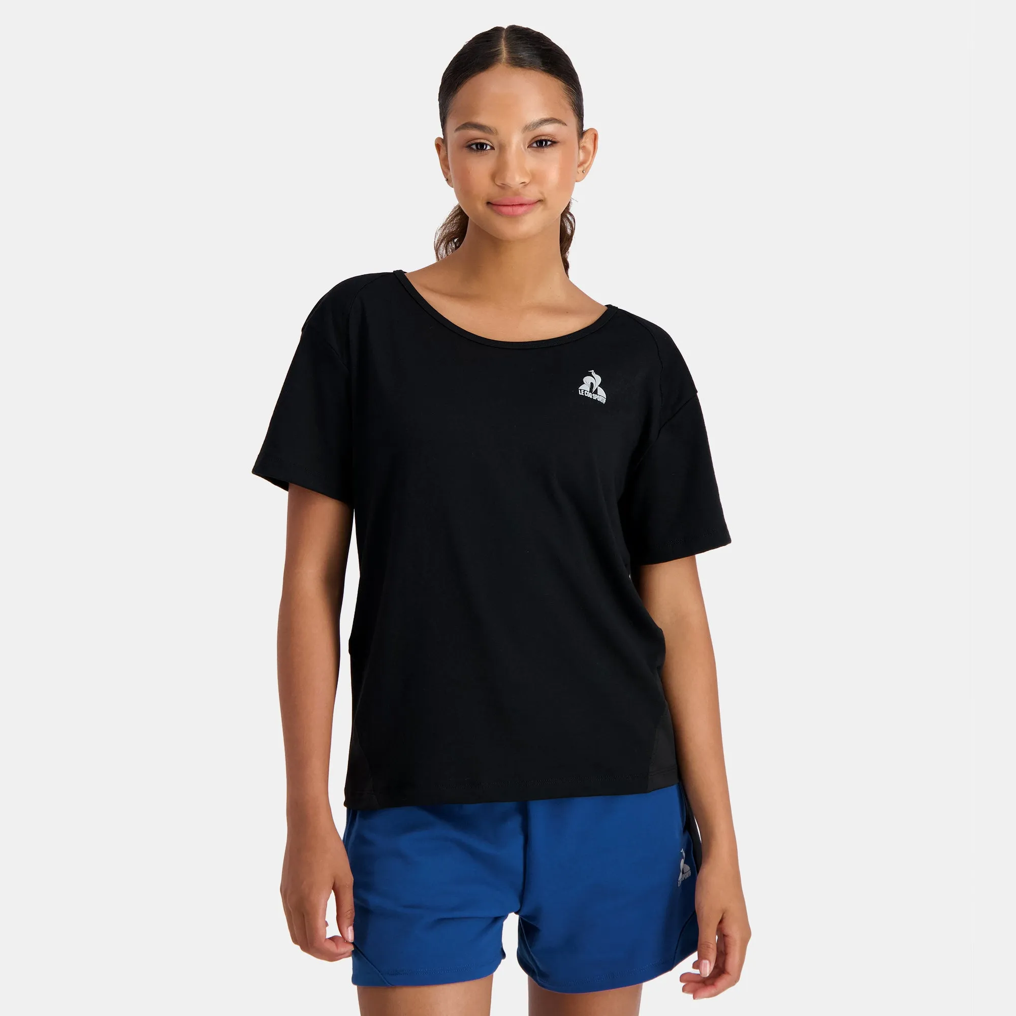 2310658-TRAINING LF Tee SS N°4 W black | T-shirt Femme sold by Le Coq Sportif