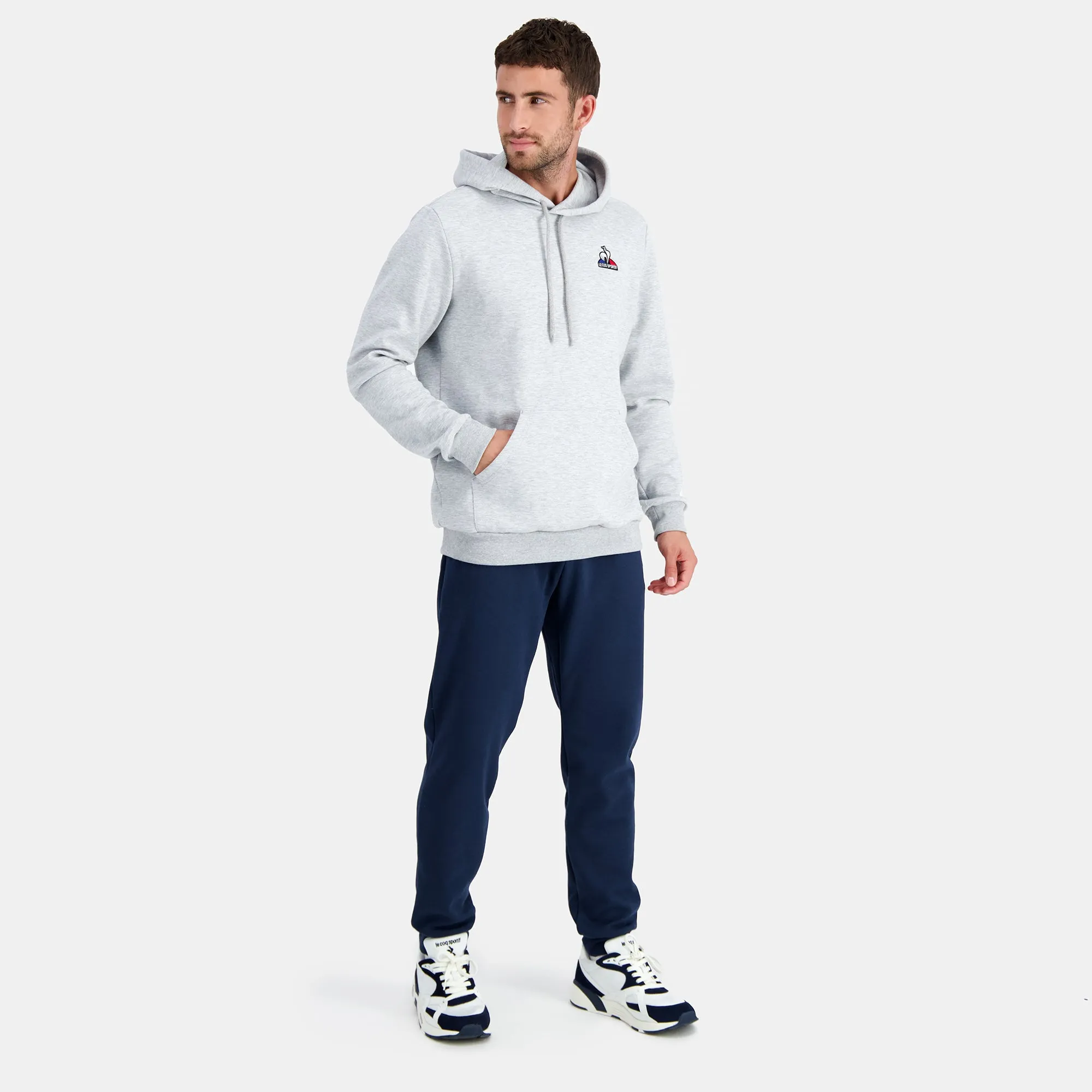 2310556-ESS Hoody N°2 M gris chiné clair | Sweat à capuche Homme sold by Le Coq Sportif product image thumbnail 5