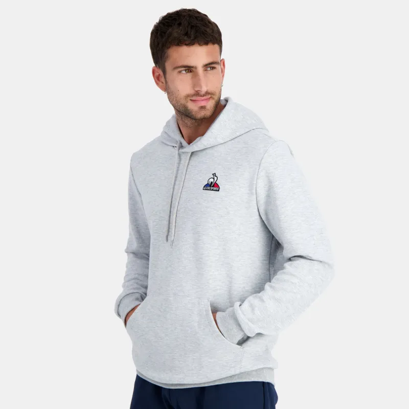 2310556-ESS Hoody N°2 M gris chiné clair | Sweat à capuche Homme sold by Le Coq Sportif