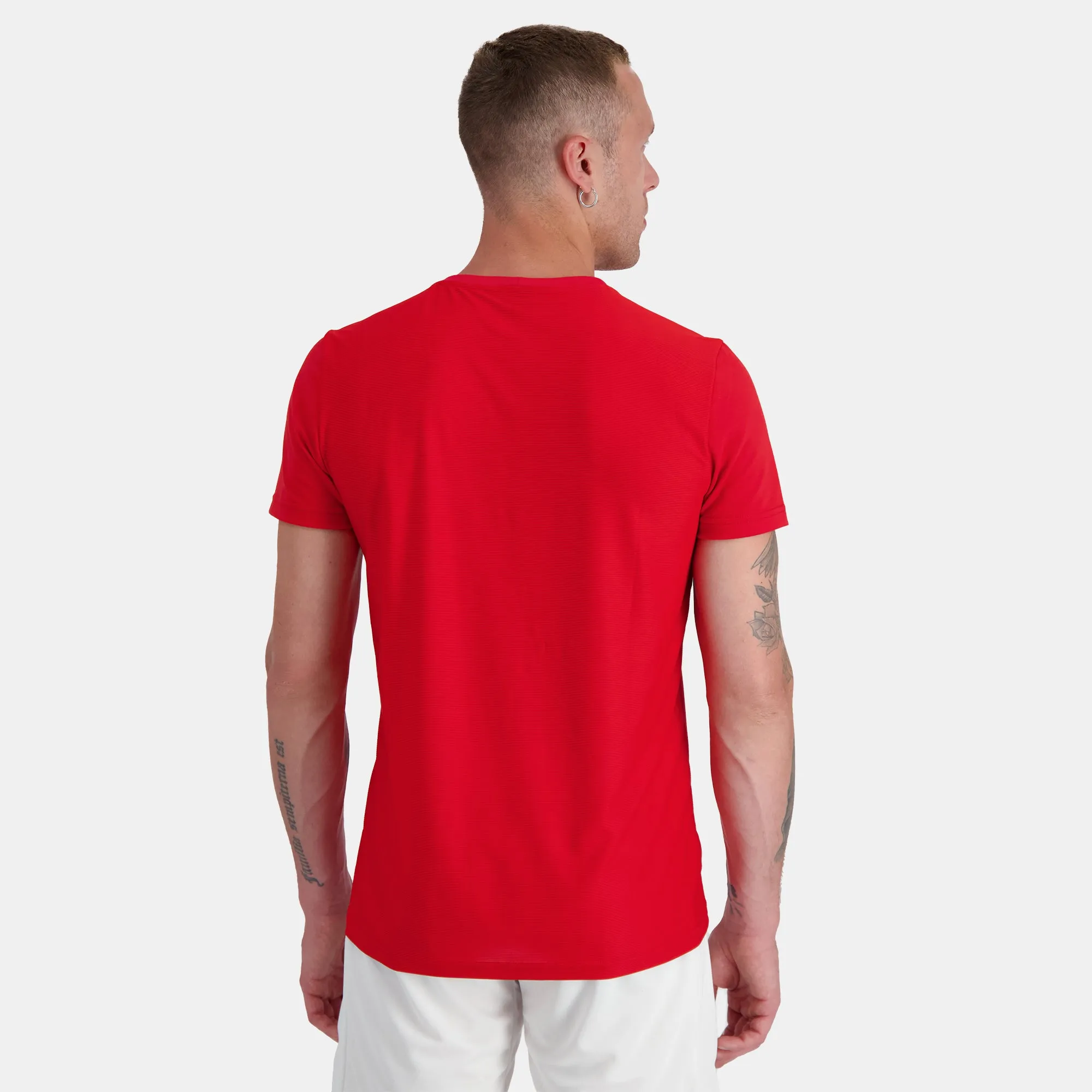 2320136-TENNIS Tee SS N°4 M pur rouge | T-shirt Homme sold by Le Coq Sportif product image thumbnail 4