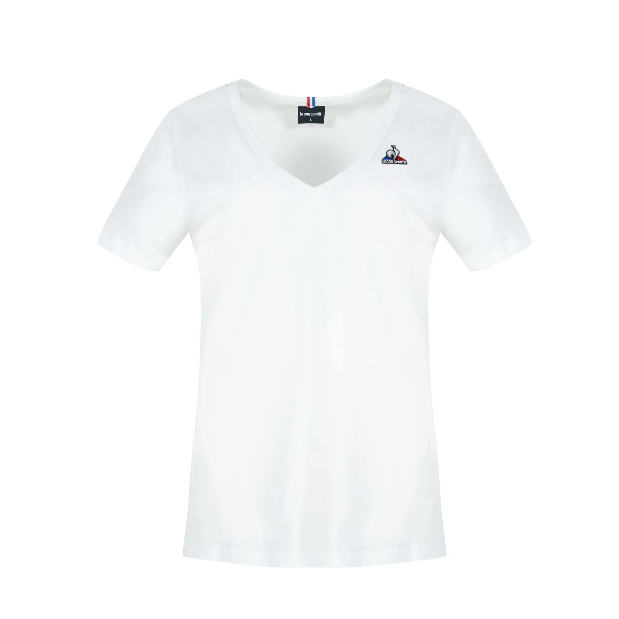 2210511-ESS Tee SS Col V N°1 W new optical white | T-shirt Femme sold by Le Coq Sportif product image thumbnail 2