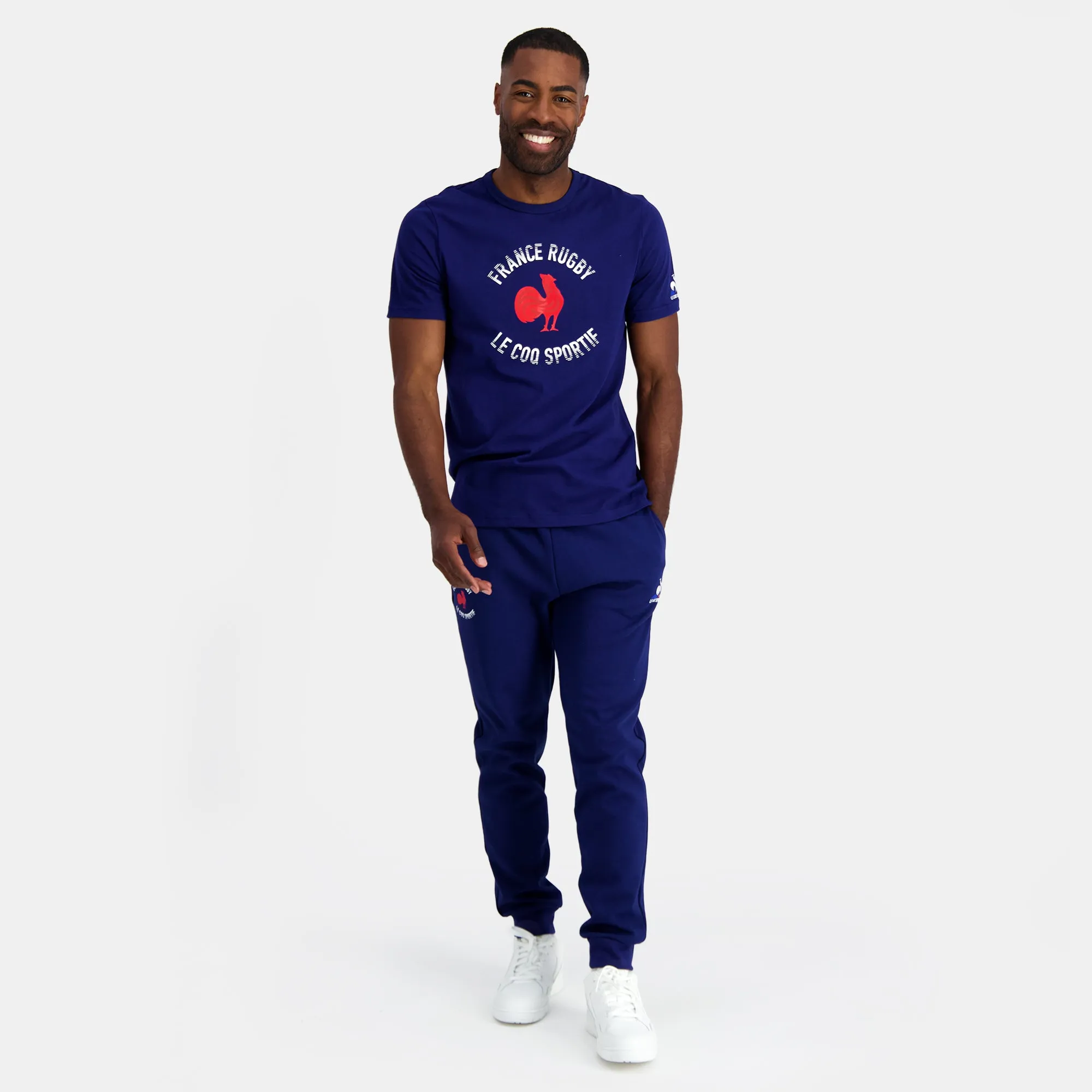 2320104-FFR FANWEAR Tee SS N°1 M bleu FR intense | T-shirt Homme Logo arche sold by Le Coq Sportif product image thumbnail 5