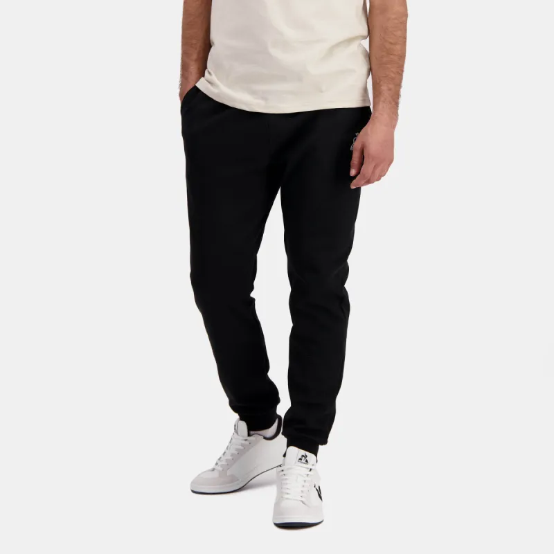 2423180-ESS Pant Regular N°1 M black | Pantalon Regular noir Homme sold by Le Coq Sportif