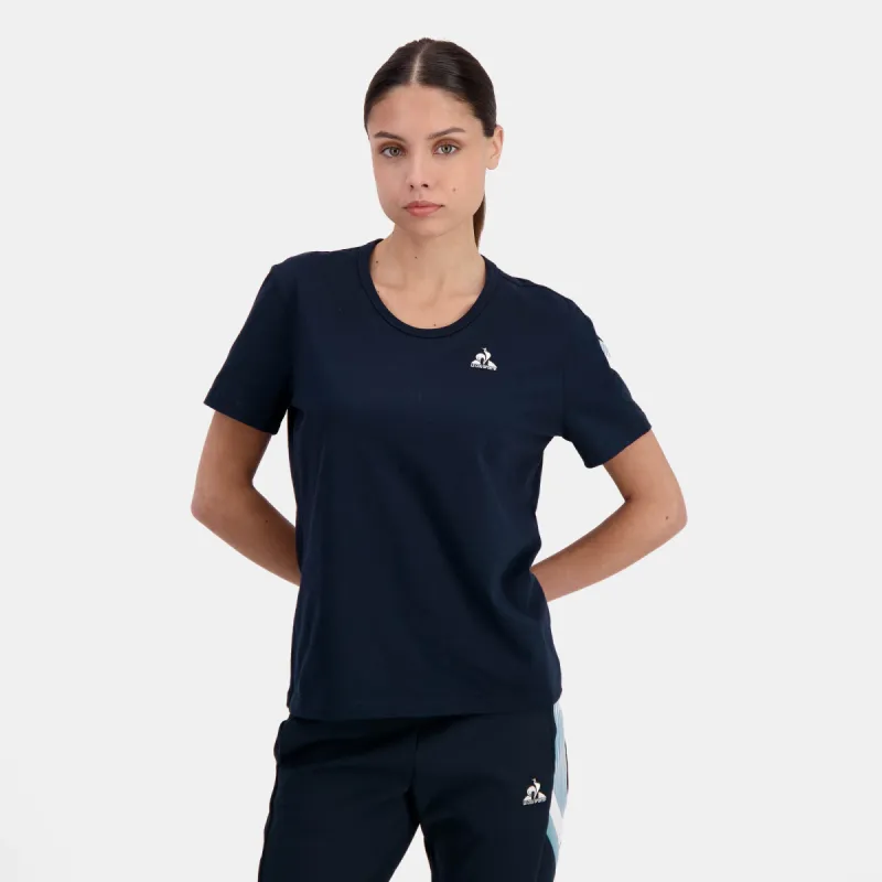2422084-HERITAGE Tee SS N°1 W sky captain | T-shirt Femme sold by Le Coq Sportif