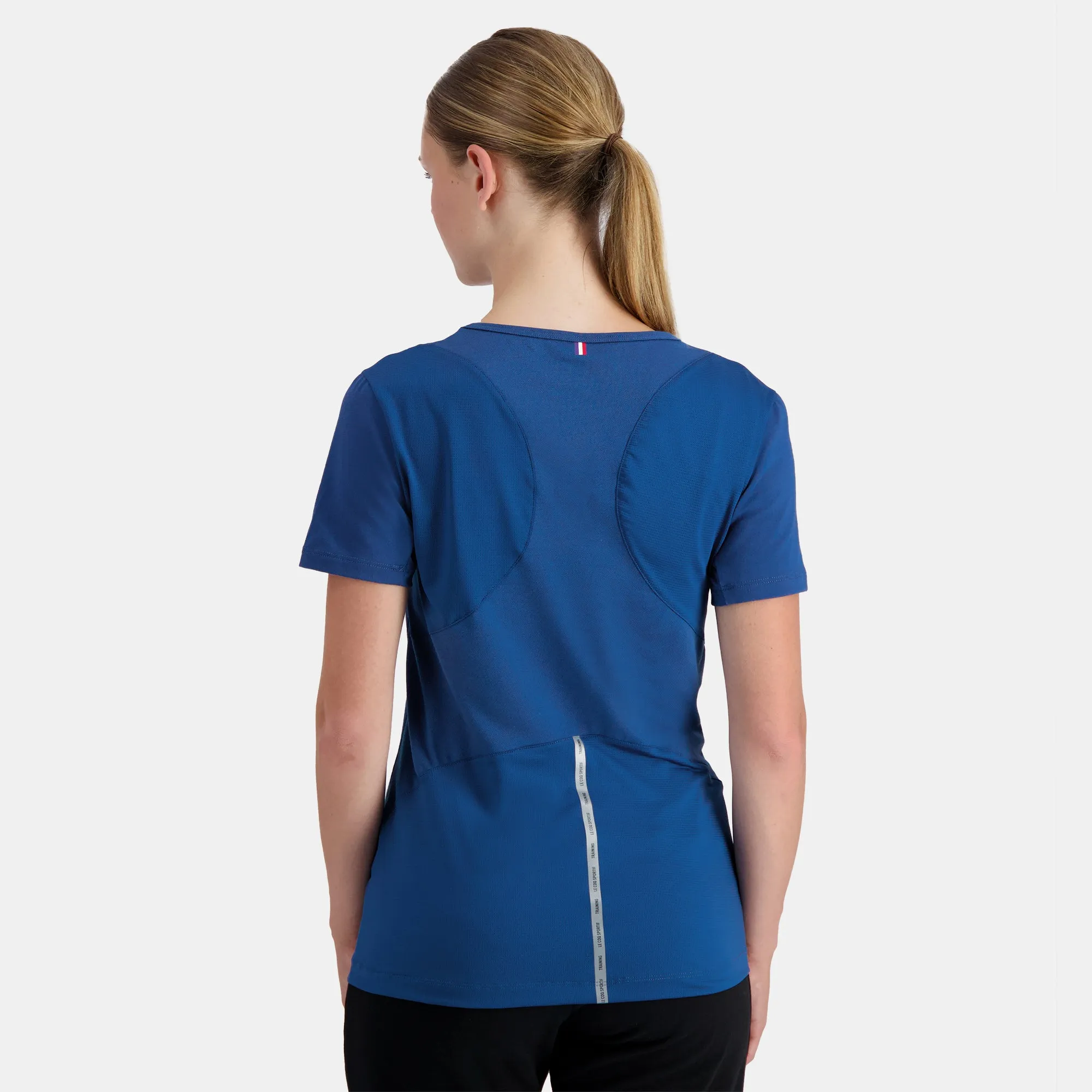 2310657-TRAINING LF Tee SS N°3 W bleu perf | T-shirt Femme sold by Le Coq Sportif product image thumbnail 4