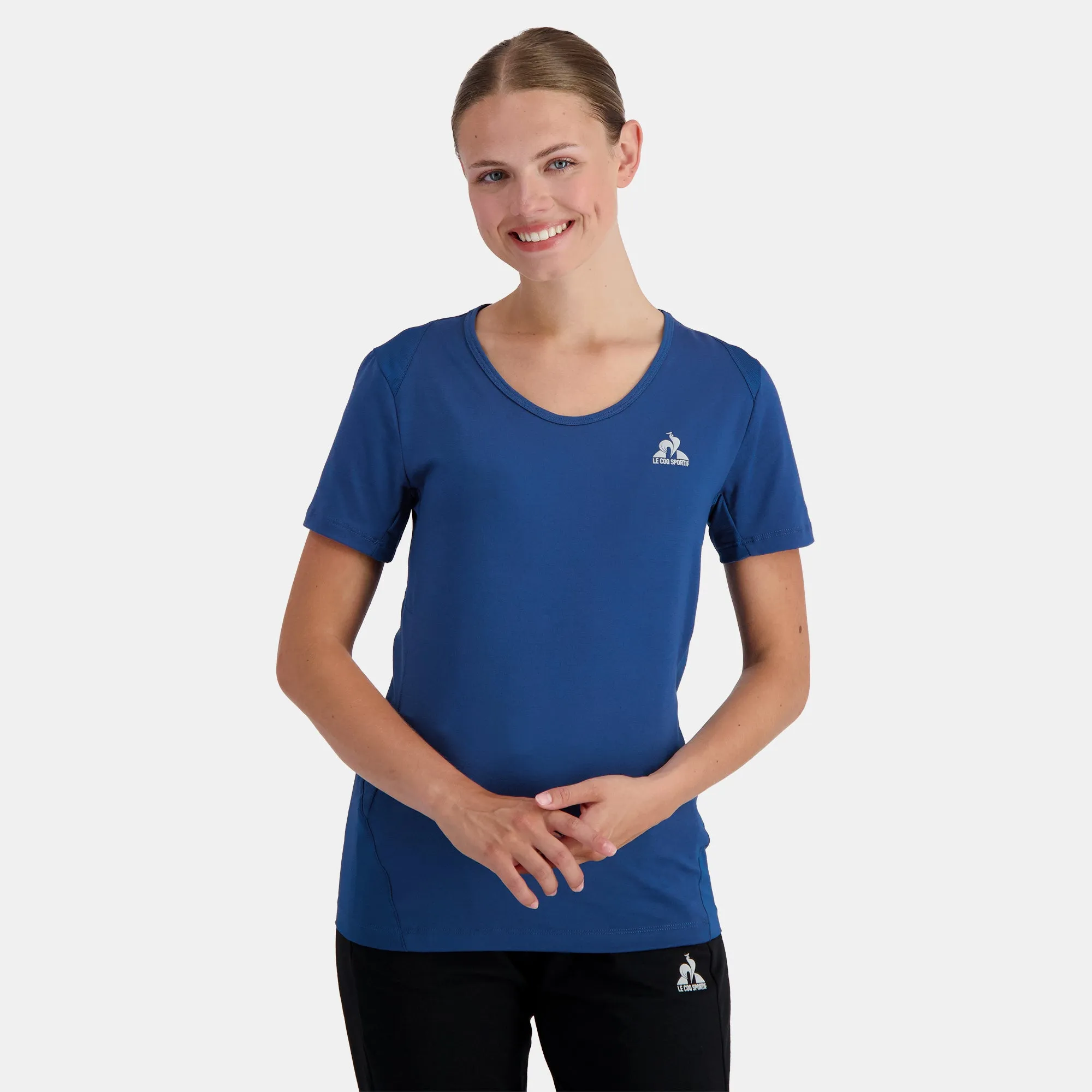 2310657-TRAINING LF Tee SS N°3 W bleu perf | T-shirt Femme sold by Le Coq Sportif