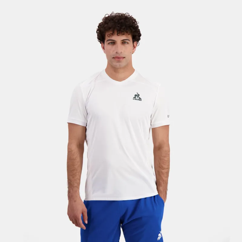 2421438-TENNIS PRO Tee SS 24 N°2 M new optical w | T-shirt Homme sold by Le Coq Sportif