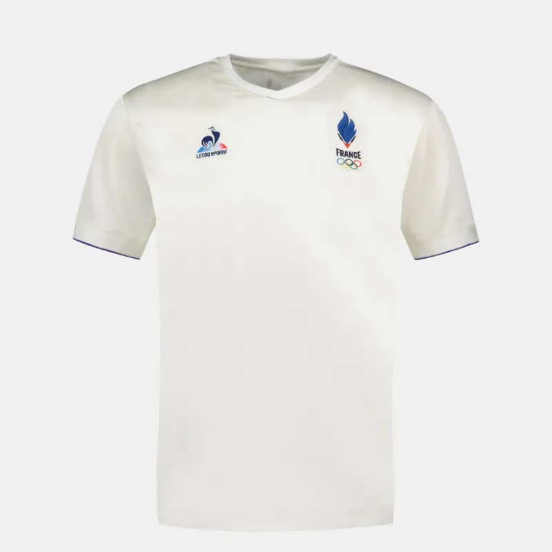 2421016-EFRO 24 Tee SS DOT M écru | T-shirt Homme sold by Le Coq Sportif