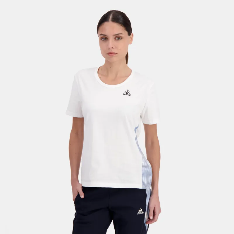 2422049-HERITAGE Tee SS N°2 W new optical white | T-shirt Femme sold by Le Coq Sportif