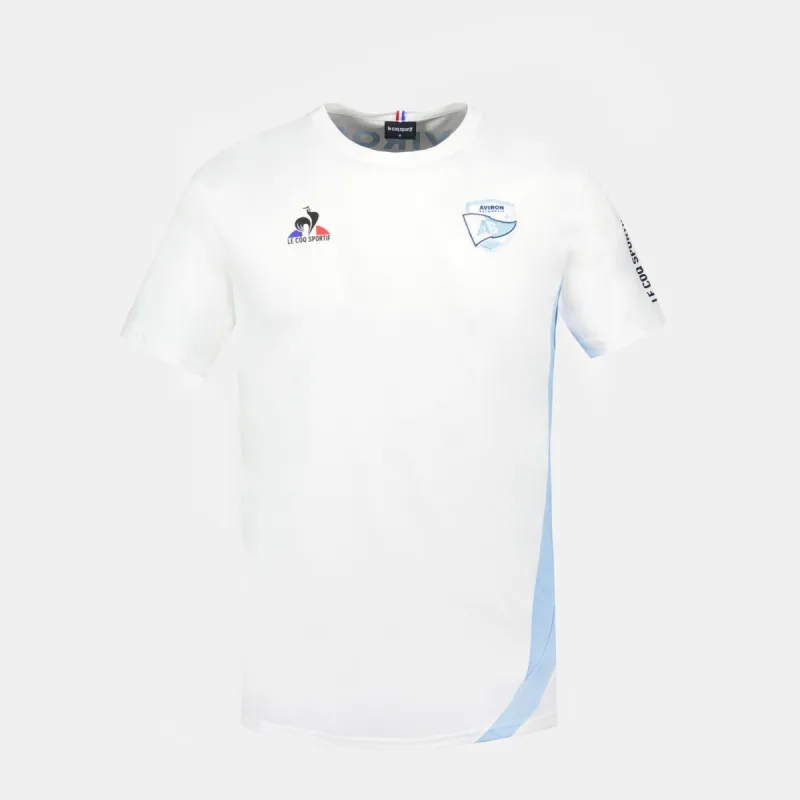 2320320-AB TRAINING Tee SS M new optical white/f | T-shirt Unisexe sold by Le Coq Sportif