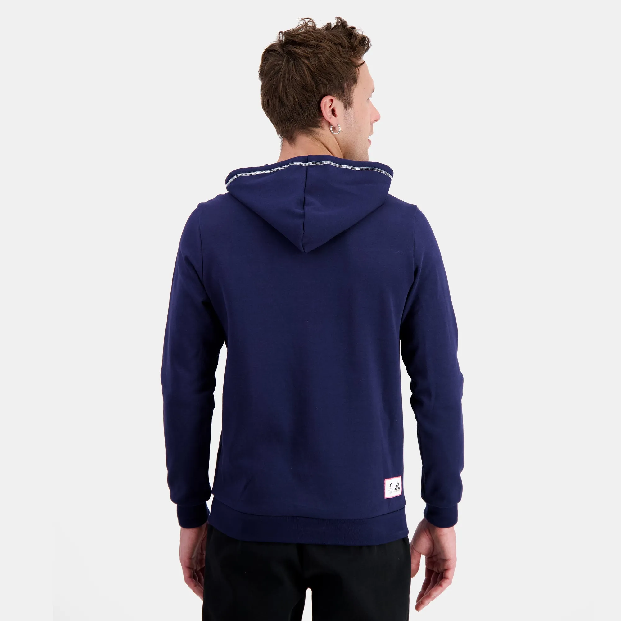 2410571-GRAPHIC P24 Hoody N°3 M bleu nuit | Sweat à capuche Homme sold by Le Coq Sportif product image thumbnail 5