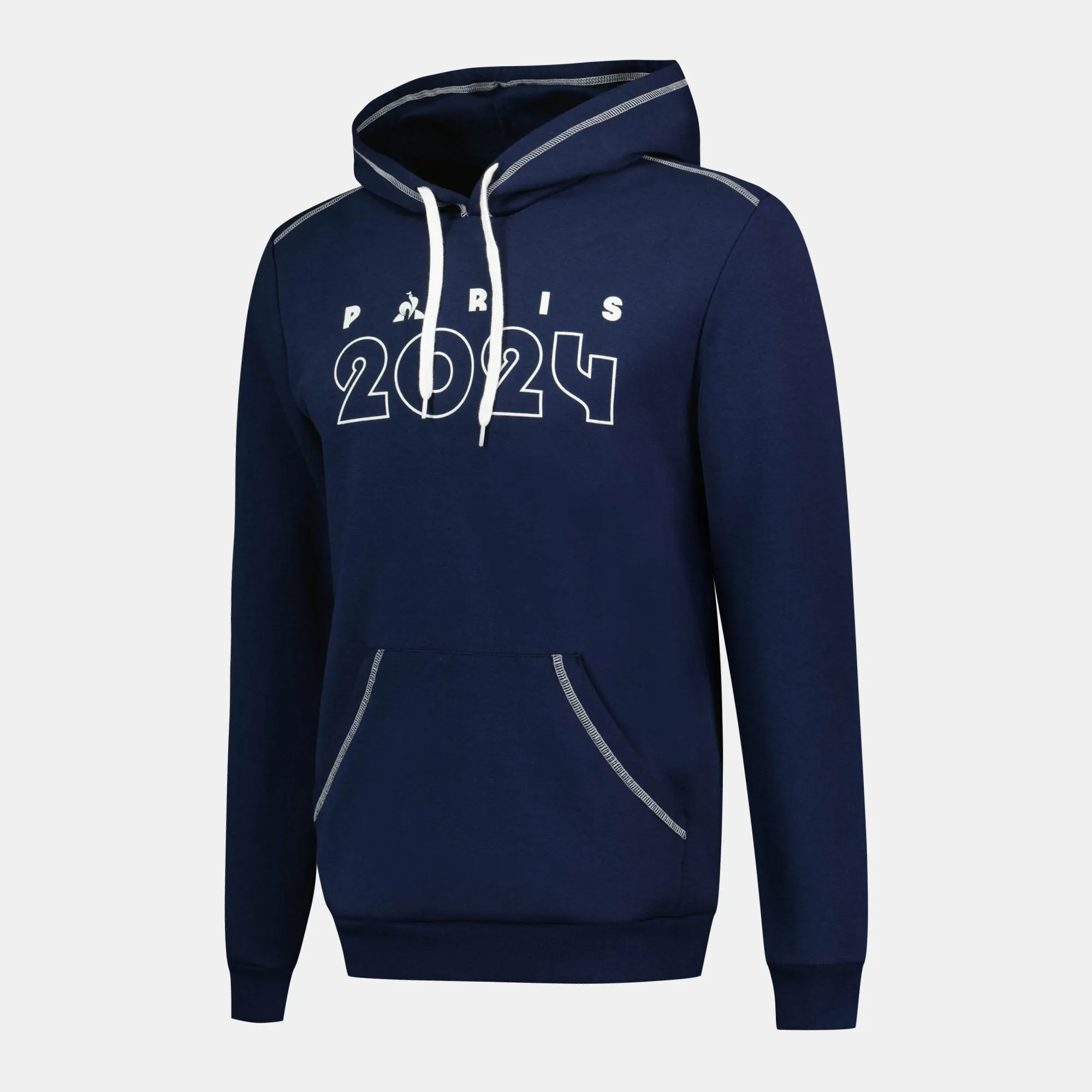 2410571-GRAPHIC P24 Hoody N°3 M bleu nuit | Sweat à capuche Homme sold by Le Coq Sportif product image thumbnail 4