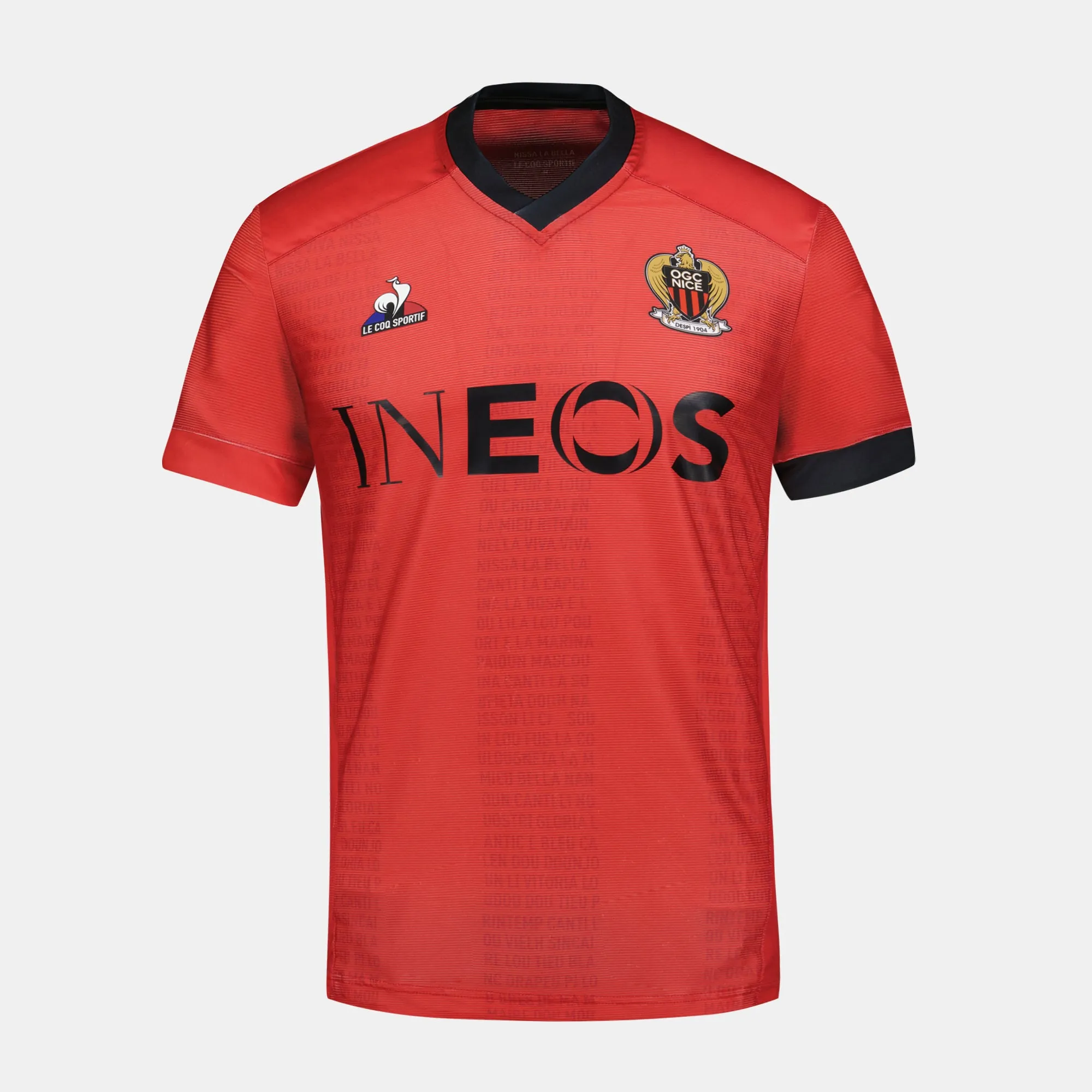 2320990-OGC NICE Maillot Pré Match 23 M red N | Maillot Prématch 23/24 Homme sold by Le Coq Sportif