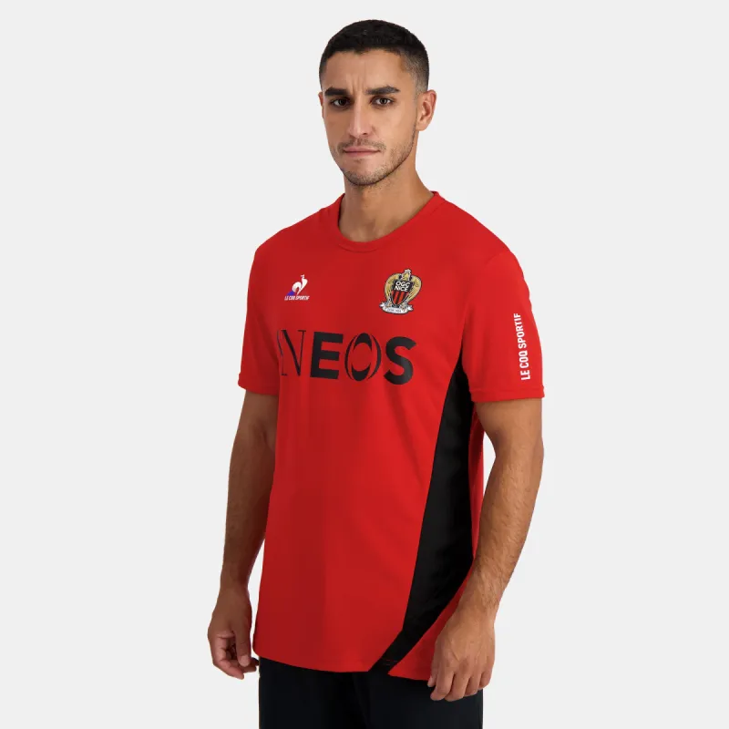 2320910-OGC NICE TRAINING Tee SS M red N | T-shirt Unisexe made by Le Coq Sportif