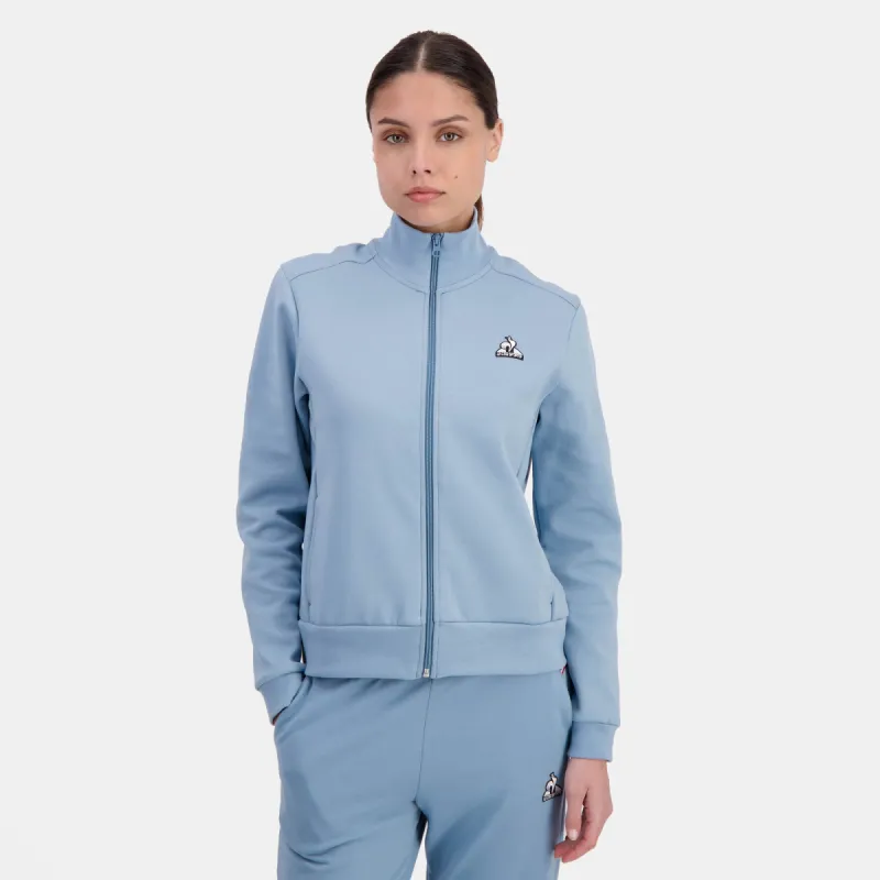 2422046-ESS FZ Sweat N°1 W faded denim | Sweat Femme sold by Le Coq Sportif