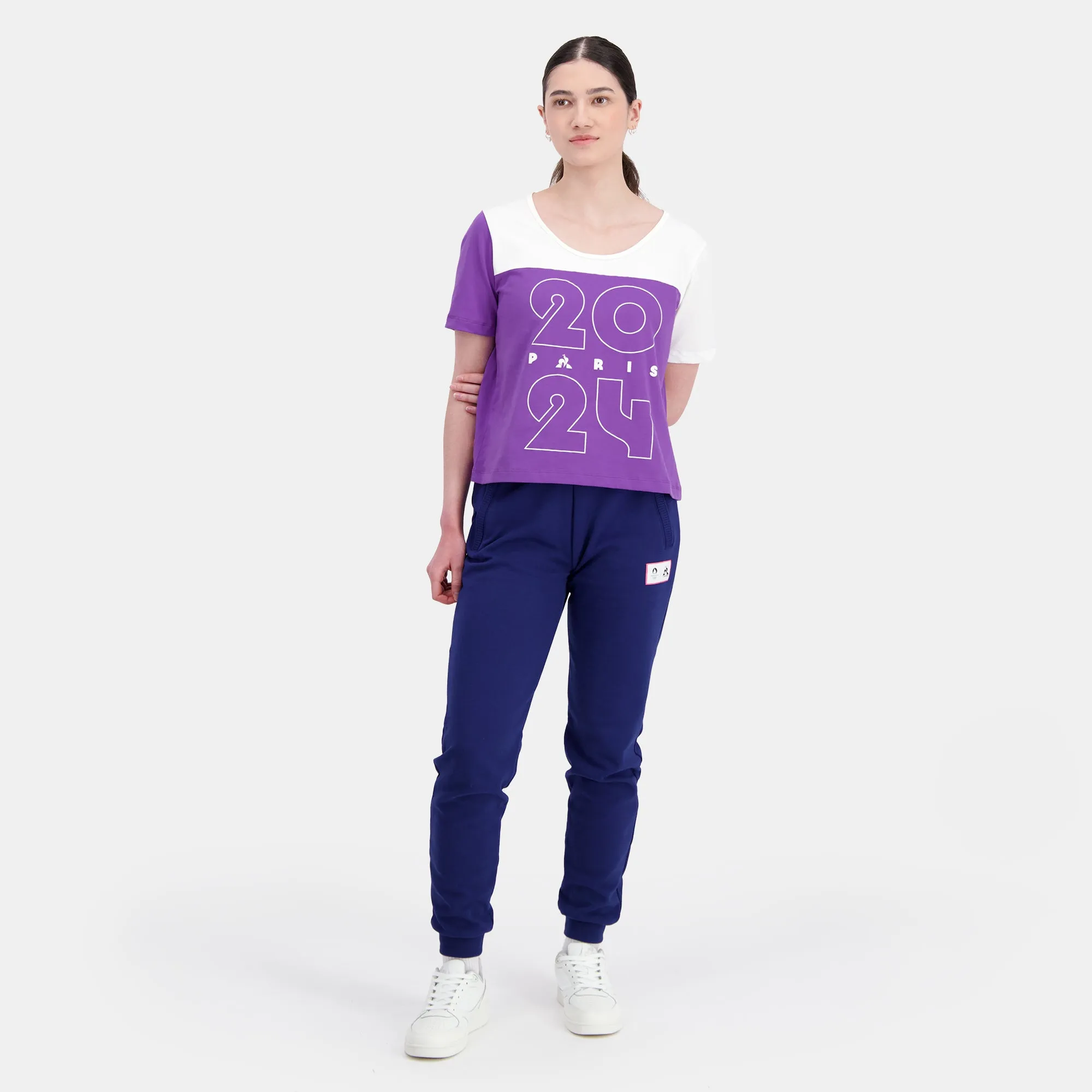 2410585-GRAPHIC P24 Tee SS N°2 W chive blossom/m | T-shirt Femme sold by Le Coq Sportif product image thumbnail 5