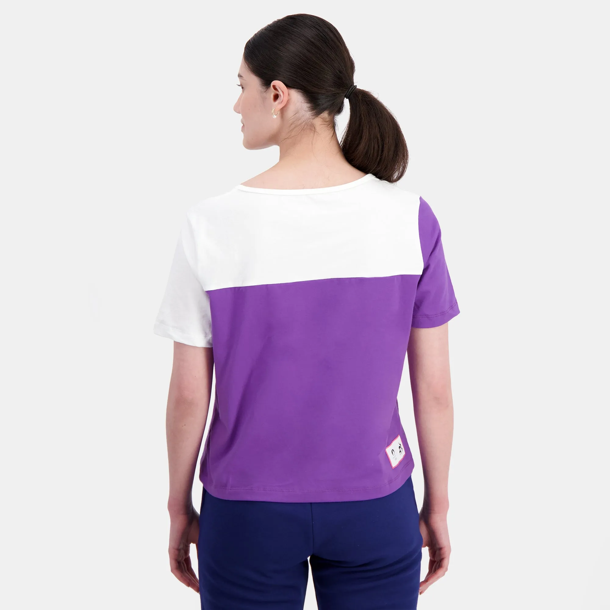 2410585-GRAPHIC P24 Tee SS N°2 W chive blossom/m | T-shirt Femme sold by Le Coq Sportif product image thumbnail 4
