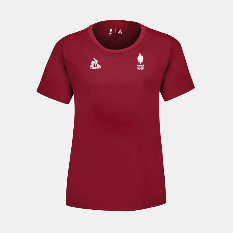 2421184-EFRO 24 Tee SS N°3 W rio red | T-shirt Femme sold by Le Coq Sportif