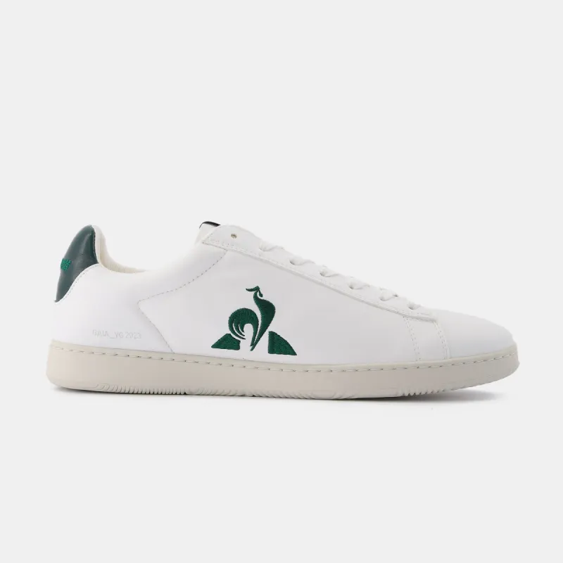 2310356-GAIA optical white/greener pastures | Chaussures GAIA en cuir végétal Unisexe sold by Le Coq Sportif