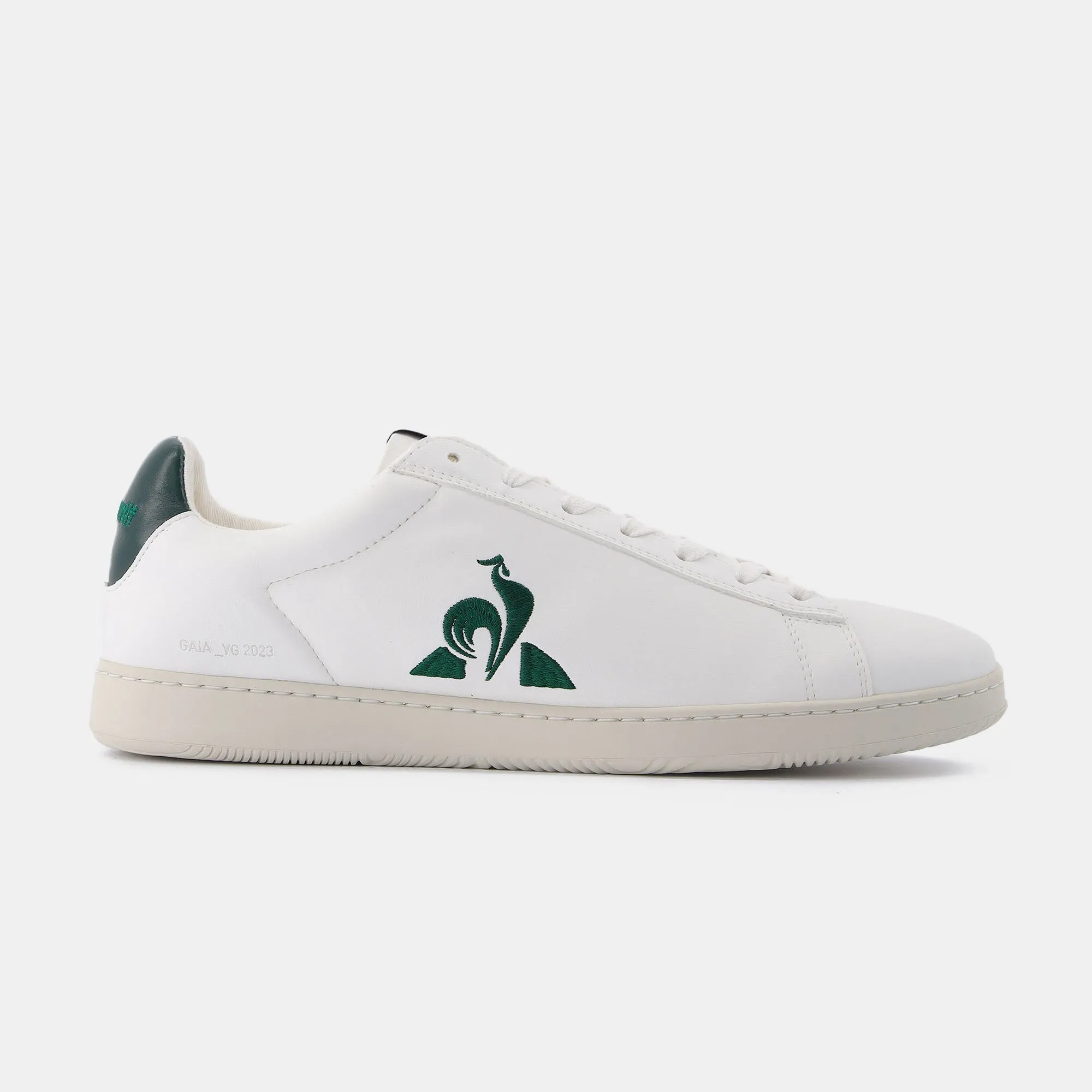 2310356-GAIA optical white/greener pastures | Chaussures GAIA en cuir végétal Unisexe sold by Le Coq Sportif