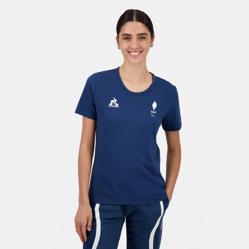 2421537-EFRP 24 Tee SS N°4 W insignia blue | T-shirt Équipe de France Femme sold by Le Coq Sportif