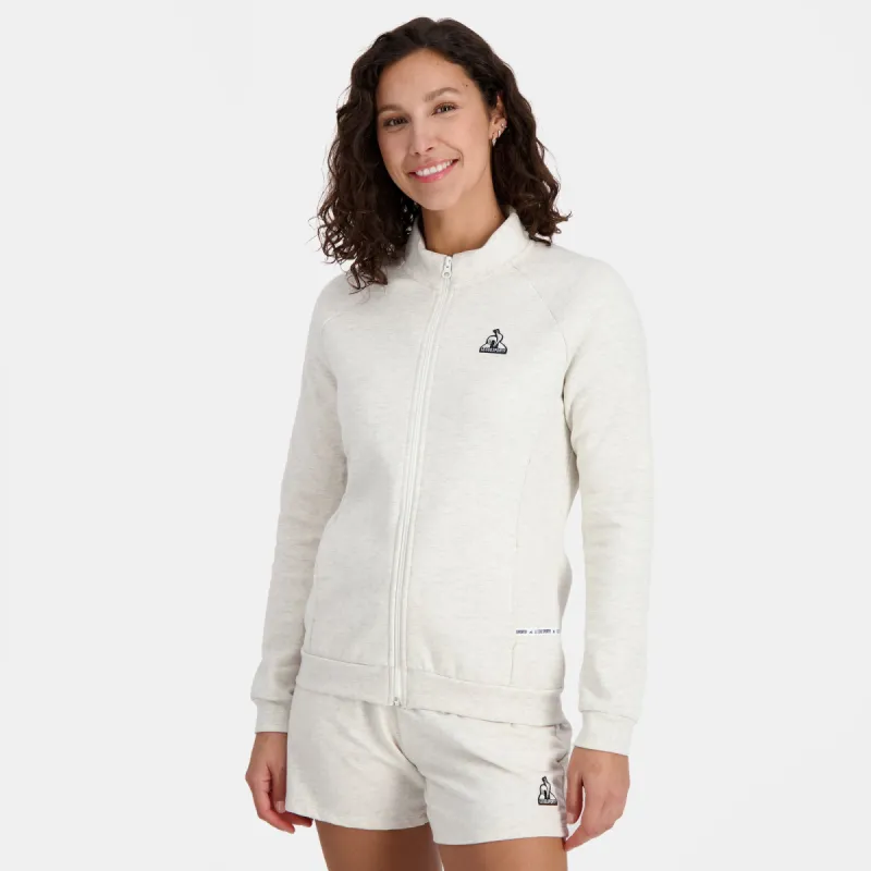 2410181-SAISON FZ Sweat N°1 W beige chiné clair | Sweat Femme sold by Le Coq Sportif