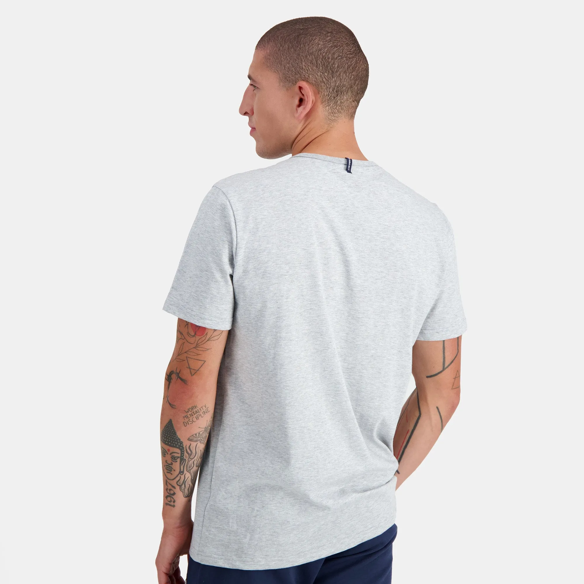 2310547-ESS Tee SS N°4 M gris chiné clair | T-shirt Homme sold by Le Coq Sportif product image thumbnail 4
