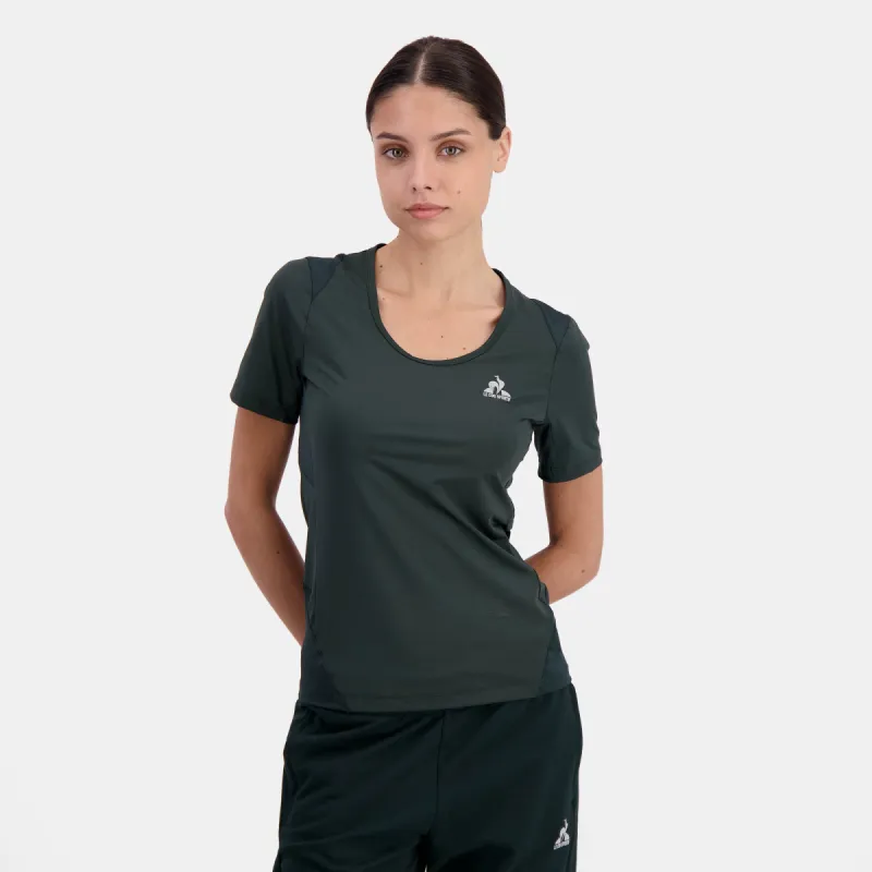 2410019-TRAINING LF Smartlayer SS N°1 W scarab | T-shirt Femme sold by Le Coq Sportif